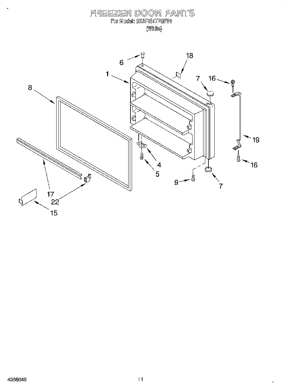 06 - FREEZER DOOR, LIT/OPTIONAL