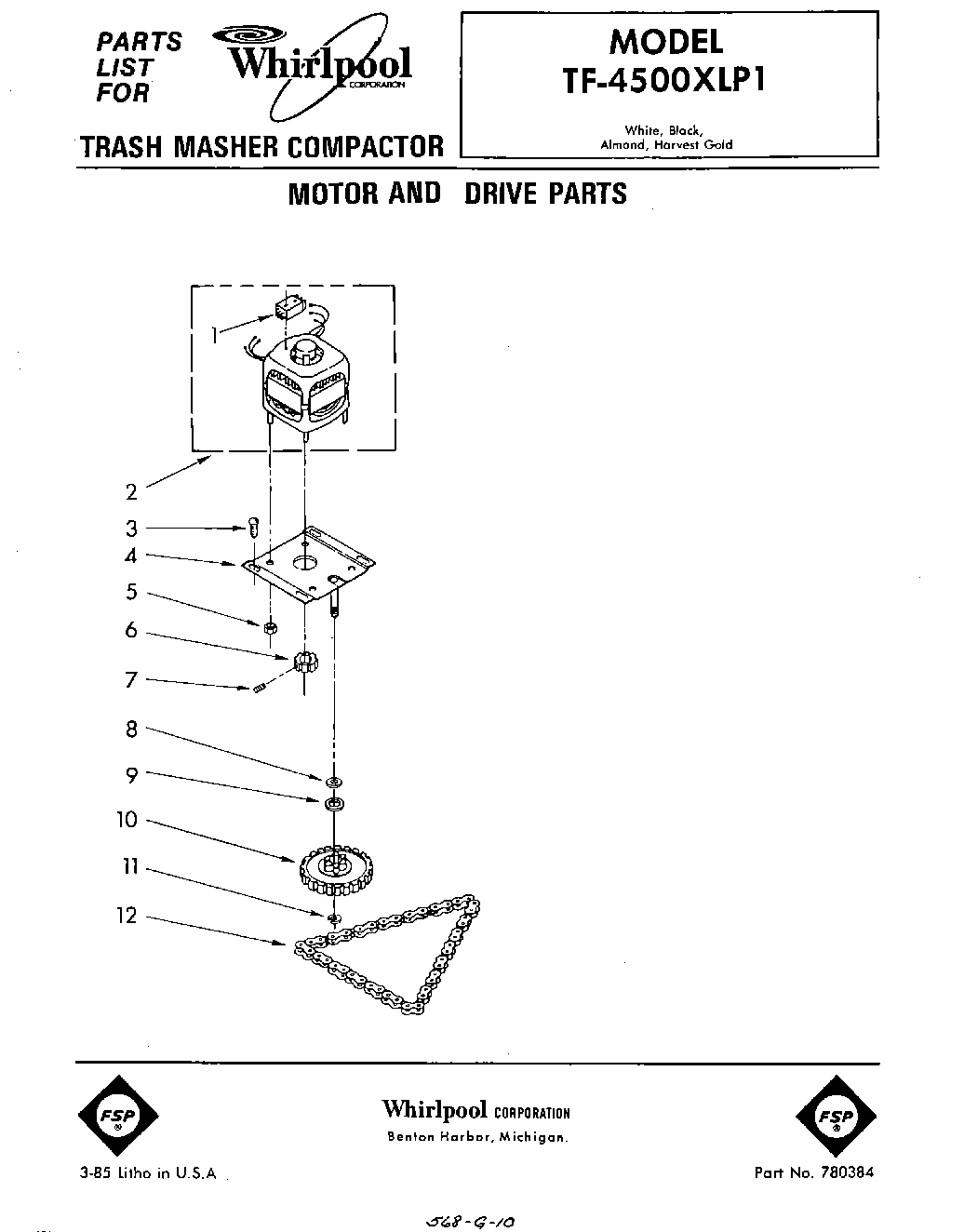 01 - MOTOR AND DRIVE , LIT/OPTIONAL
