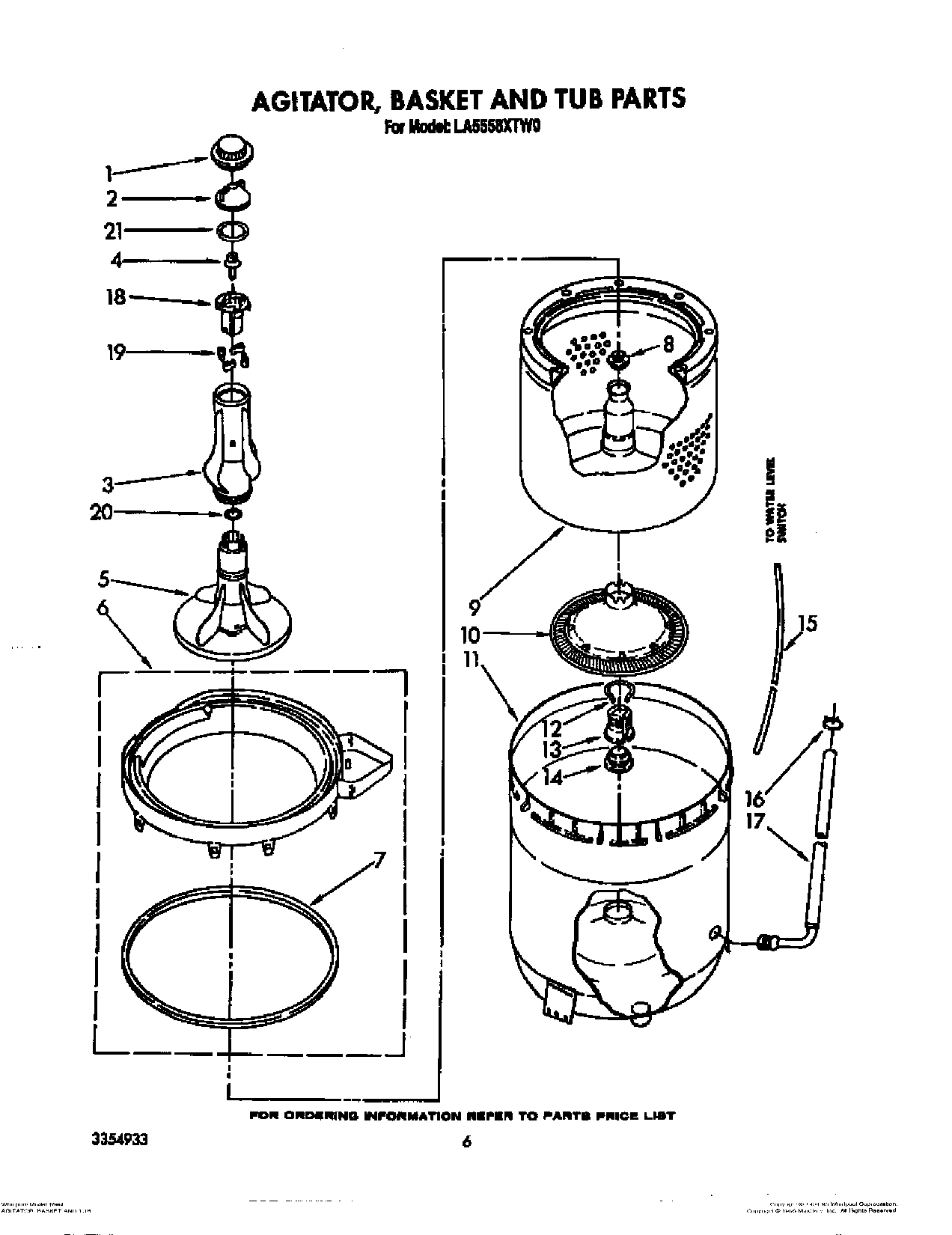 04 - AGITATOR, BASKET AND TUB