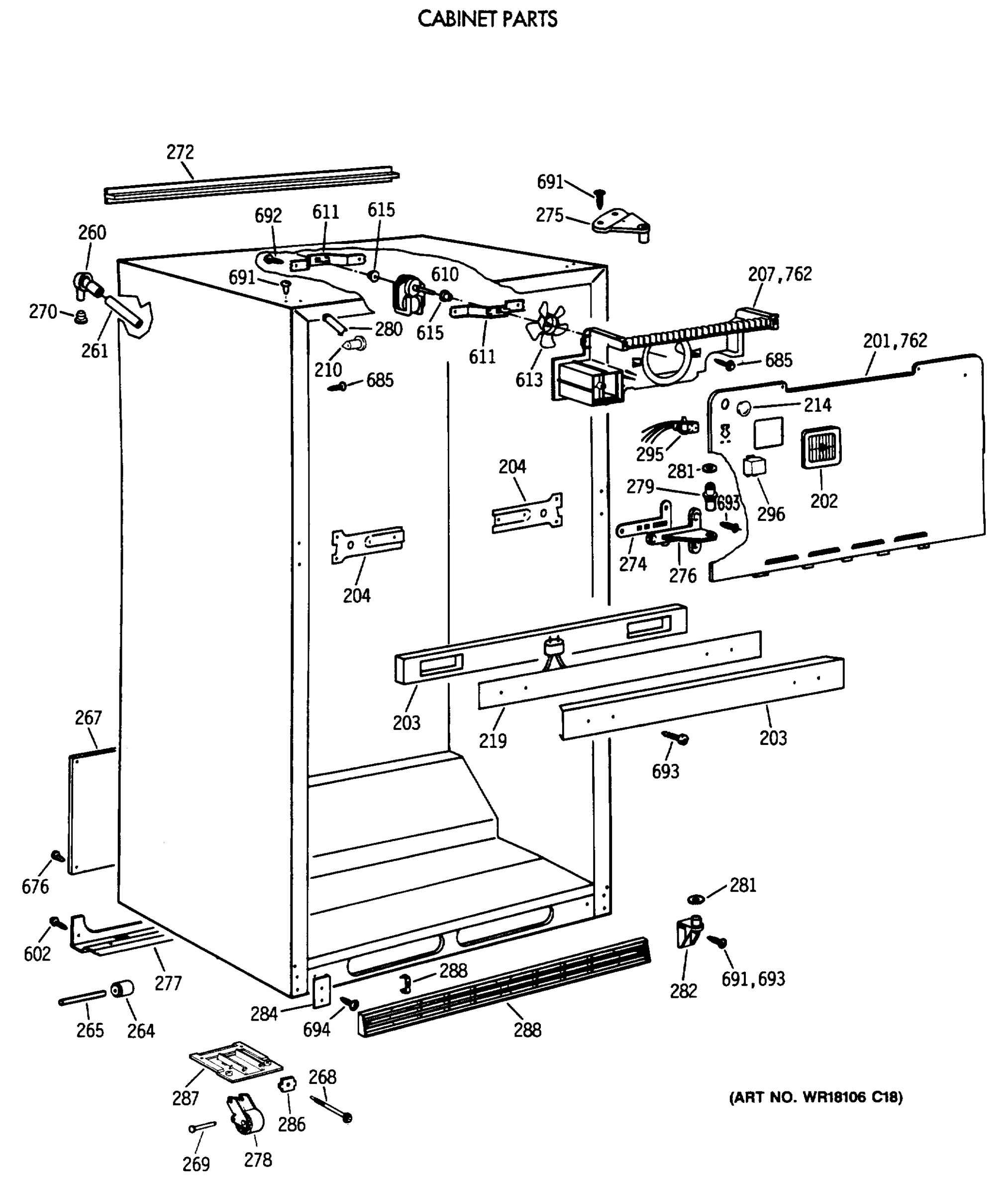 CABINET PARTS