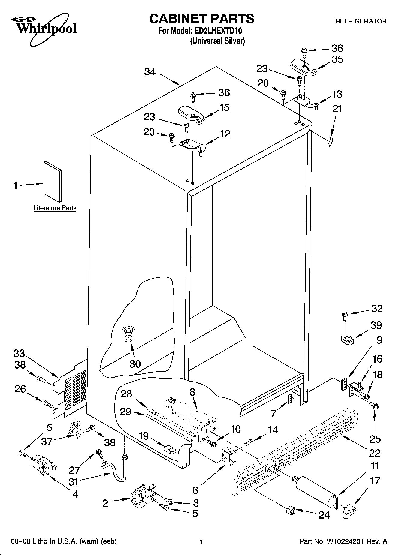 01 - CABINET PARTS