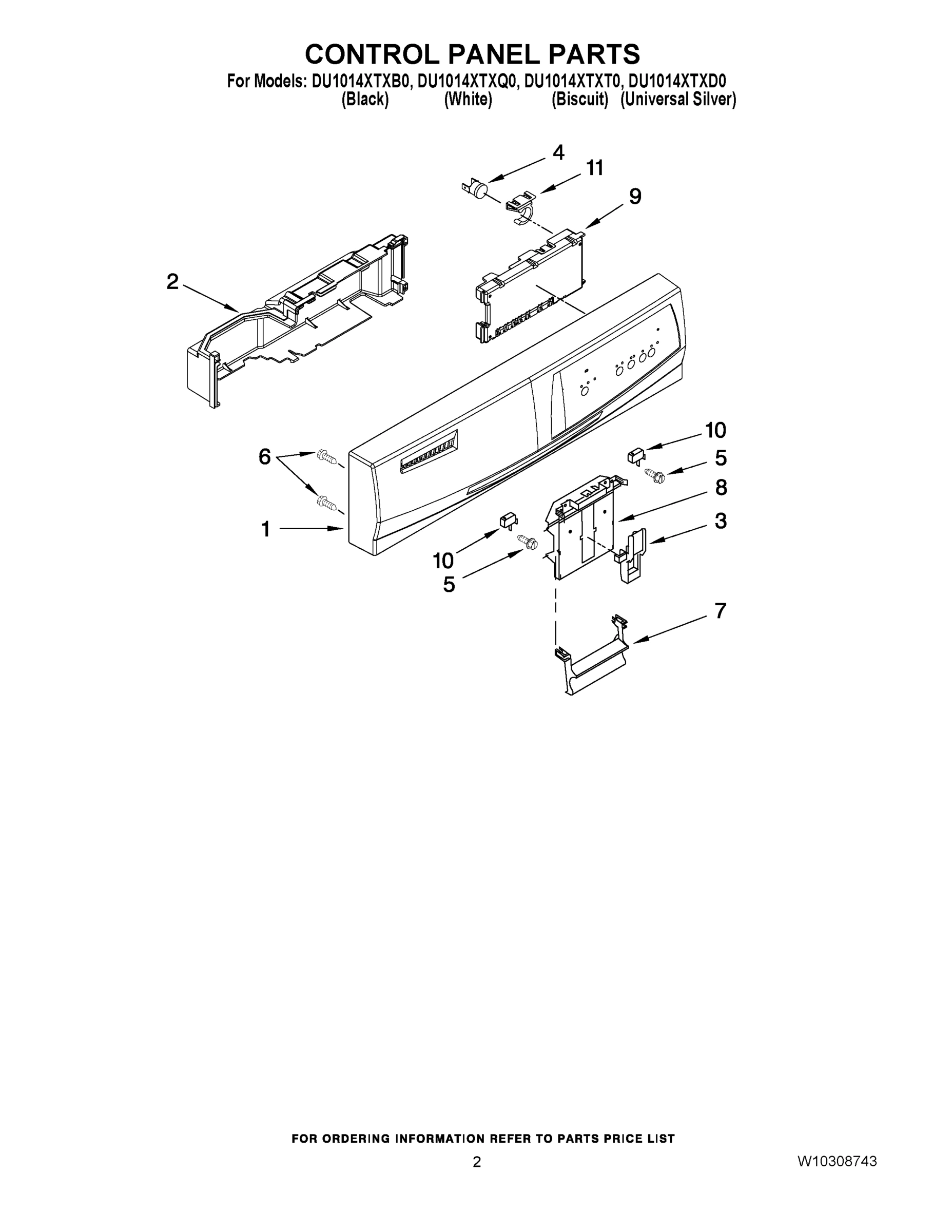 02 - CONTROL PANEL PARTS