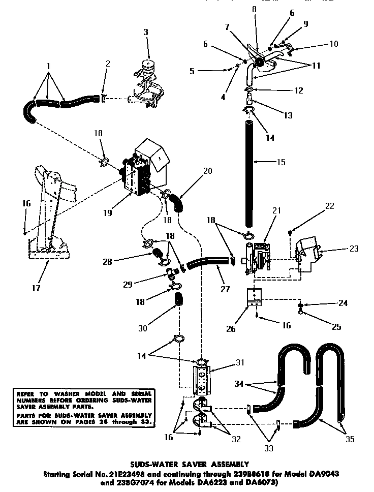 26 - SUDS-WATER SAVER ASSY
