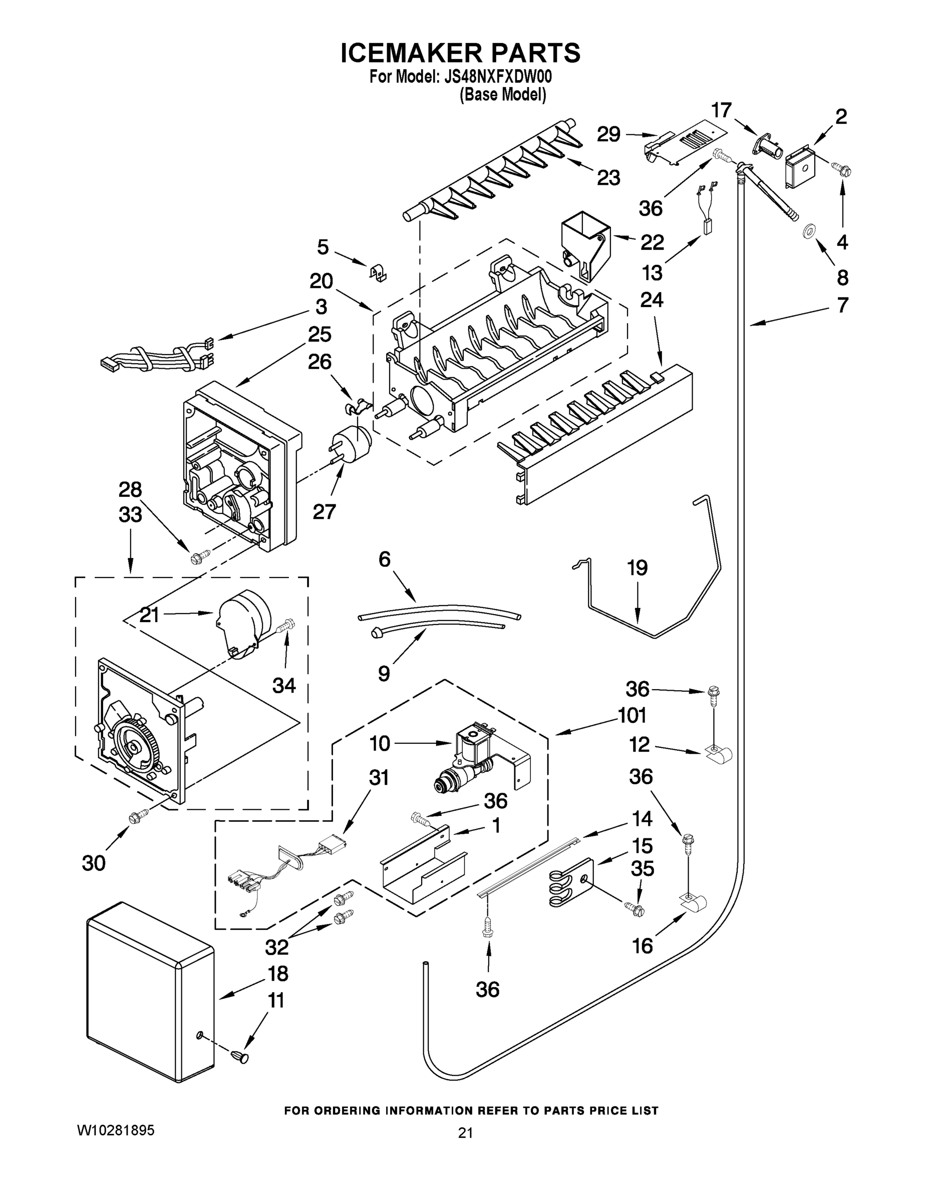 13 - ICEMAKER PARTS