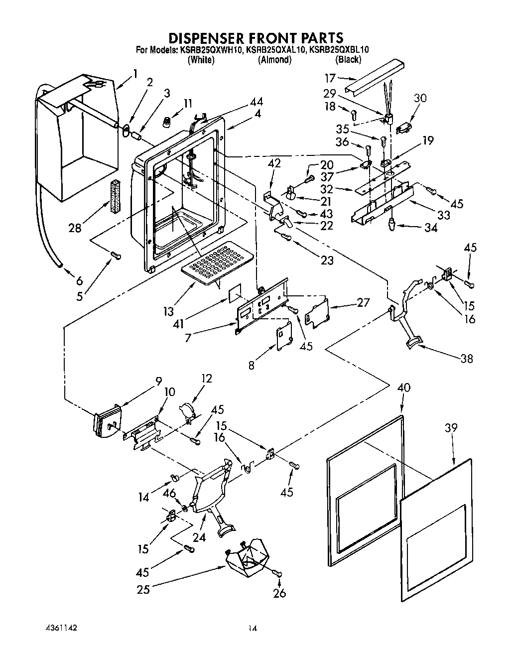 10 - DISPENSER FRONT