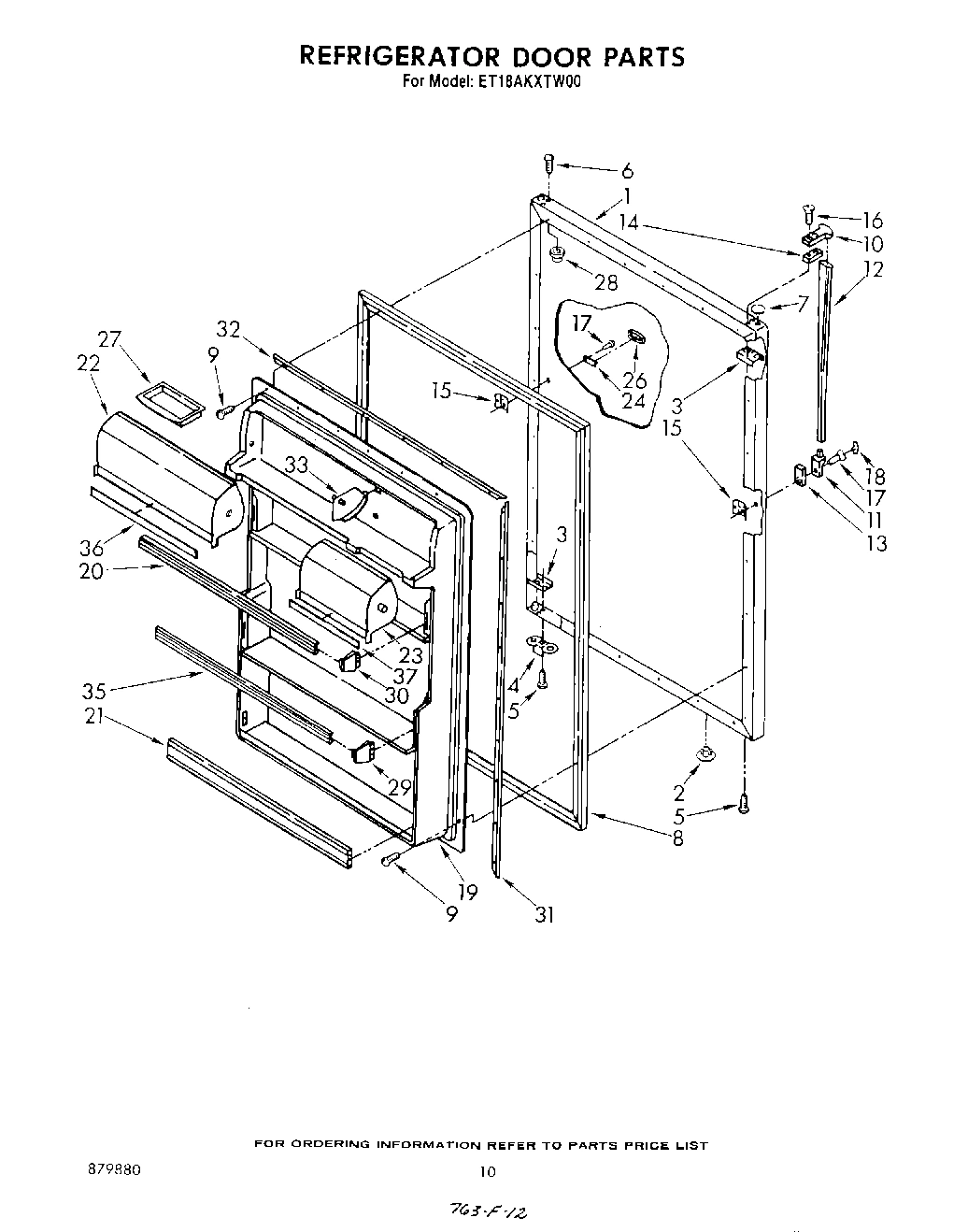 08 - REFRIGERATOR DOOR , NOT ILLUSTRATED