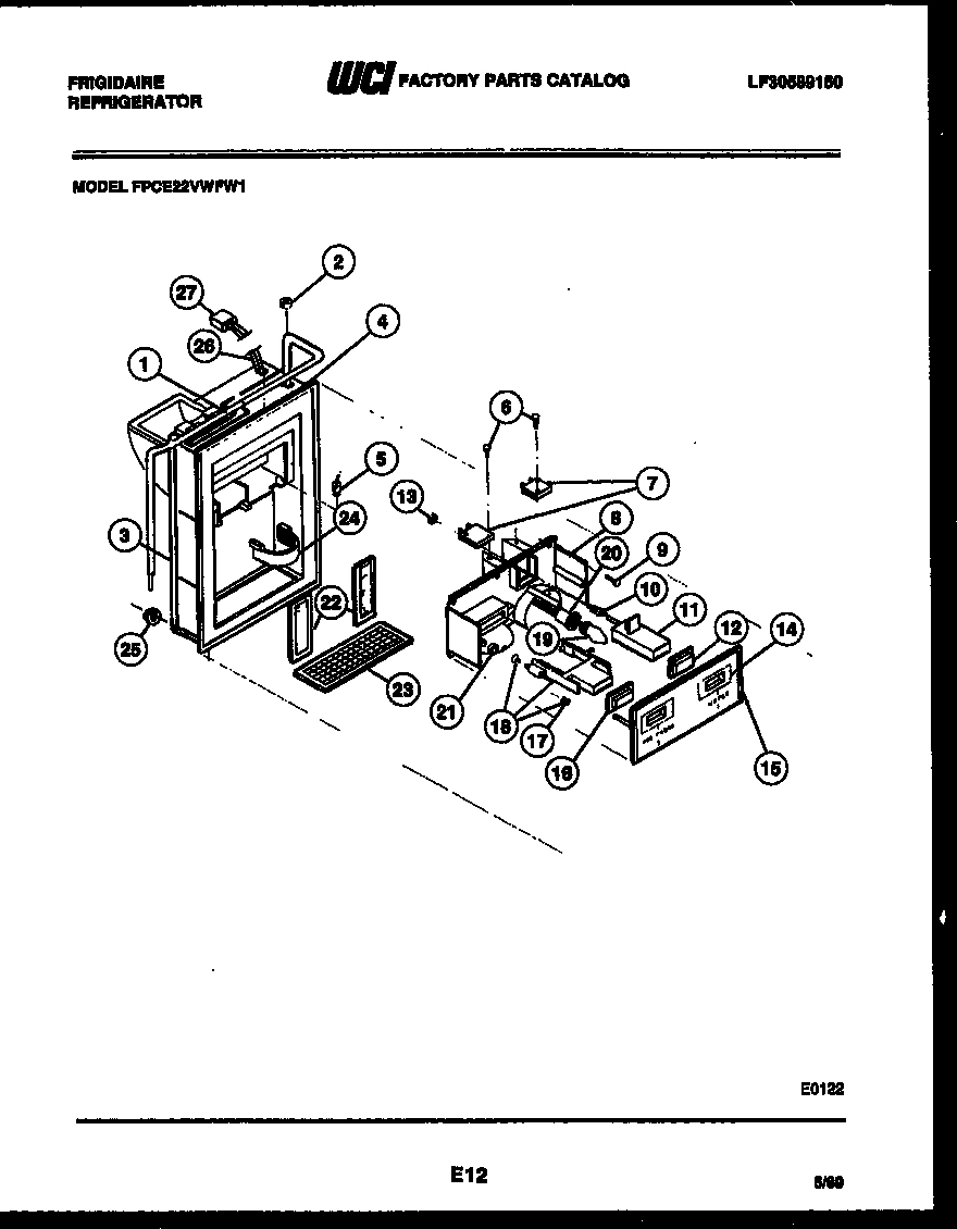 07 - ICE DOOR, DISPENSER AND WATER TANKS