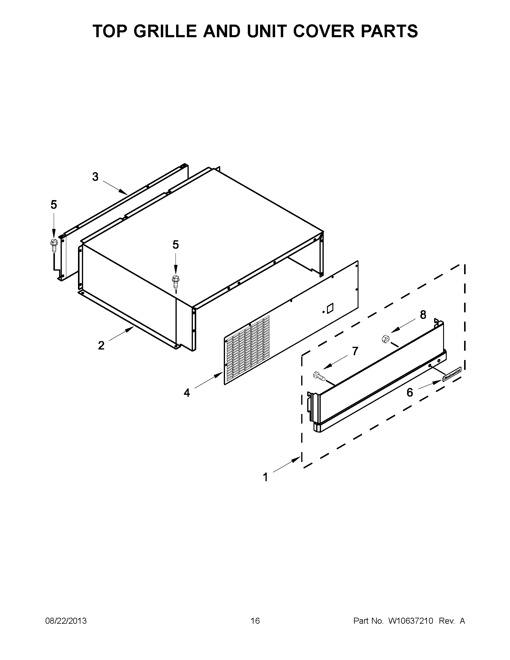 09 - TOP GRILLE AND UNIT COVER PARTS