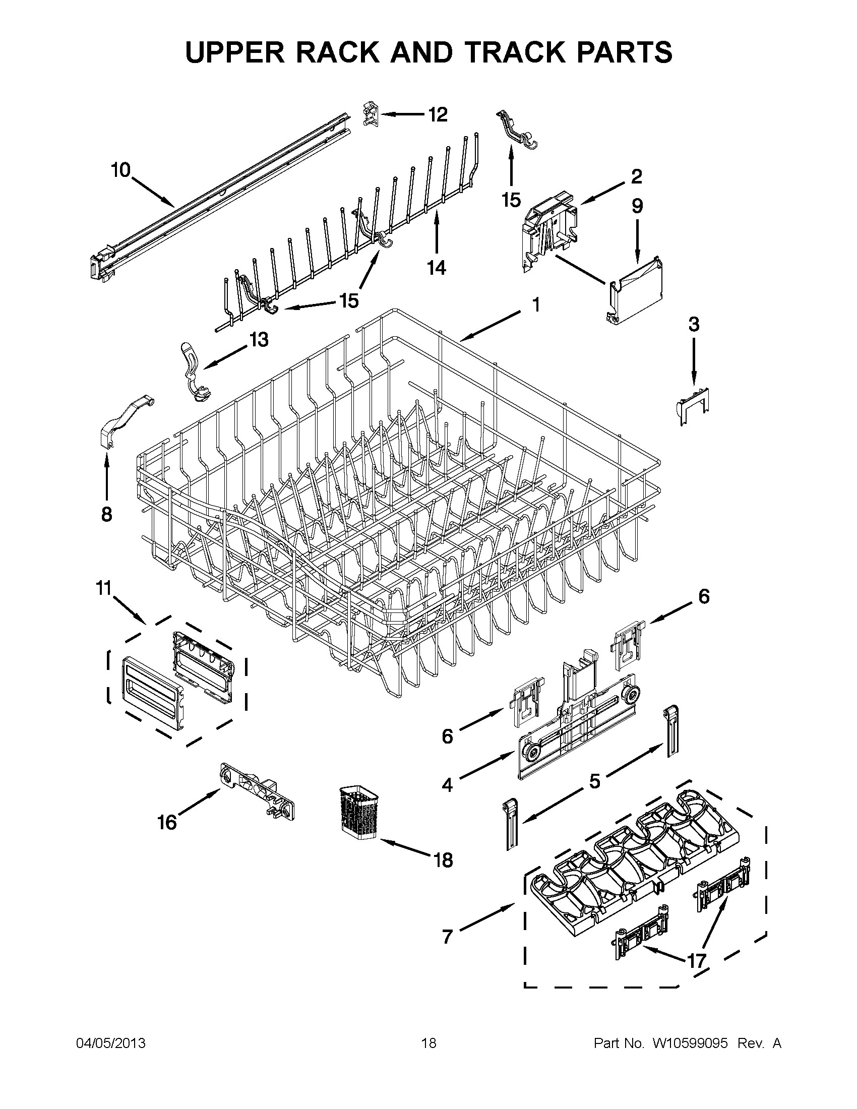 09 - UPPER RACK AND TRACK PARTS
