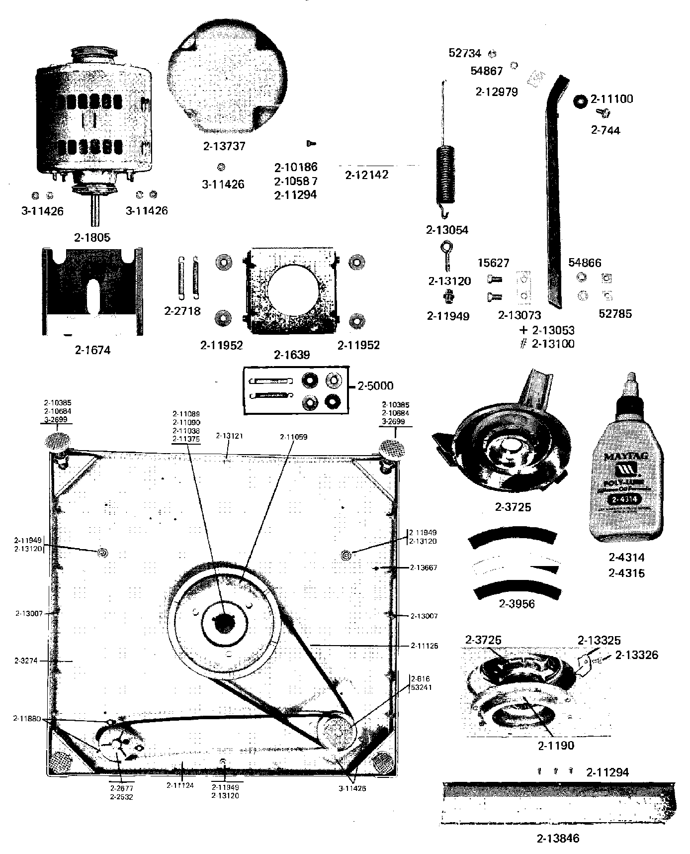 07 - MOTOR MOUNT, BASE FRAME & CENTERING SPRS