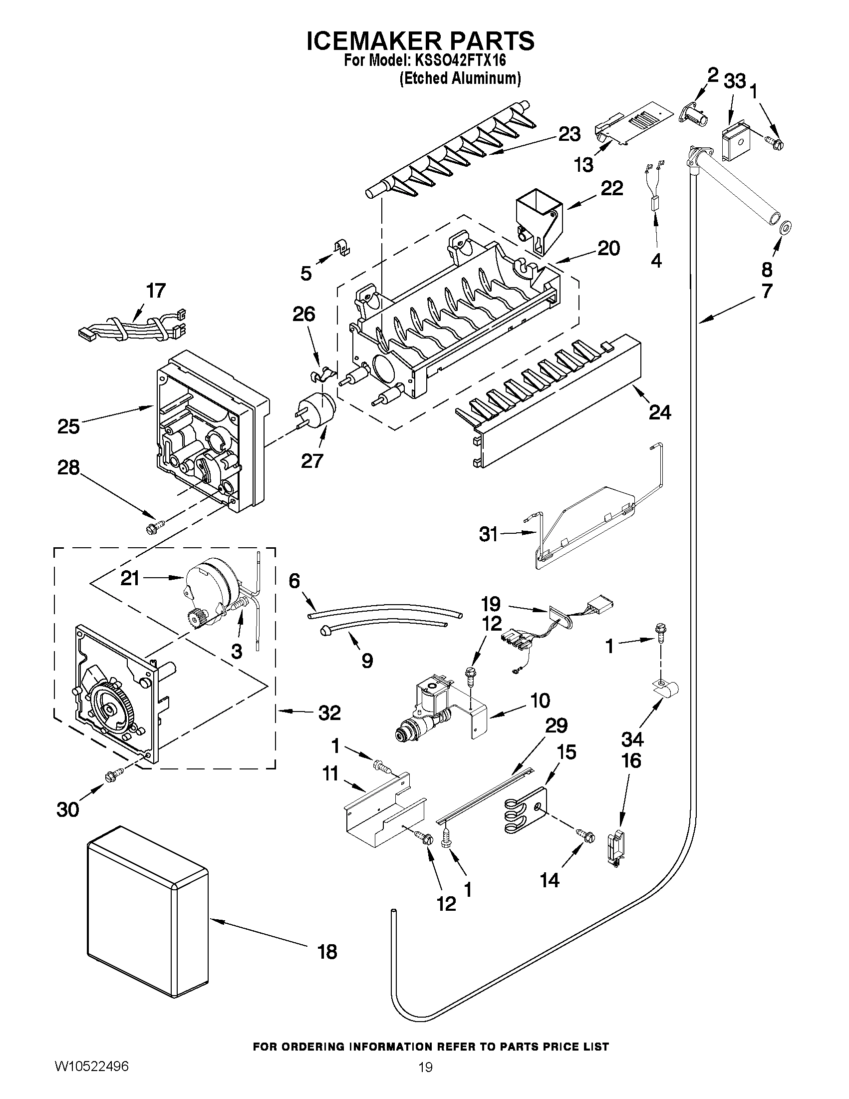 12 - ICEMAKER PARTS