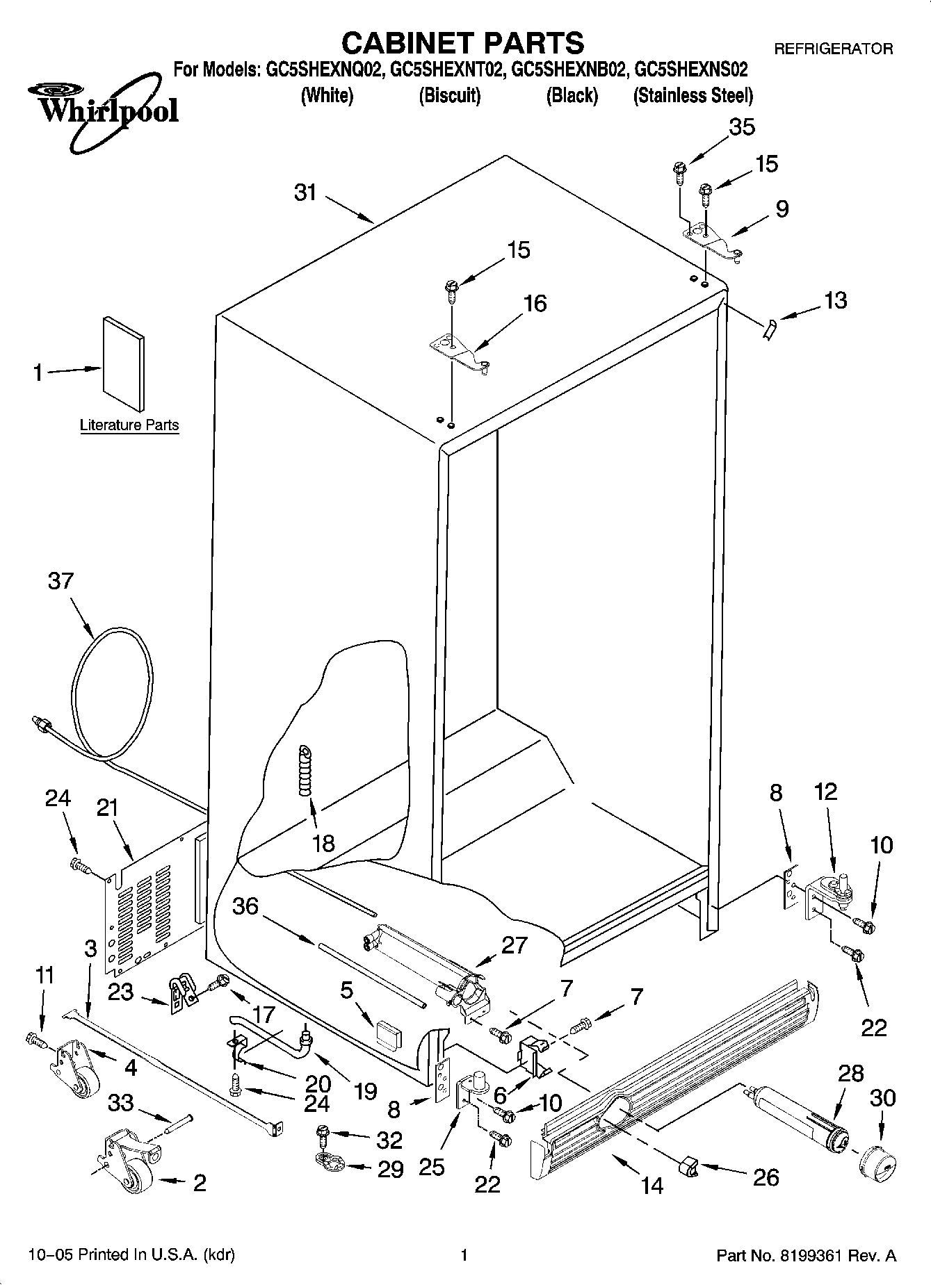 01 - CABINET PARTS