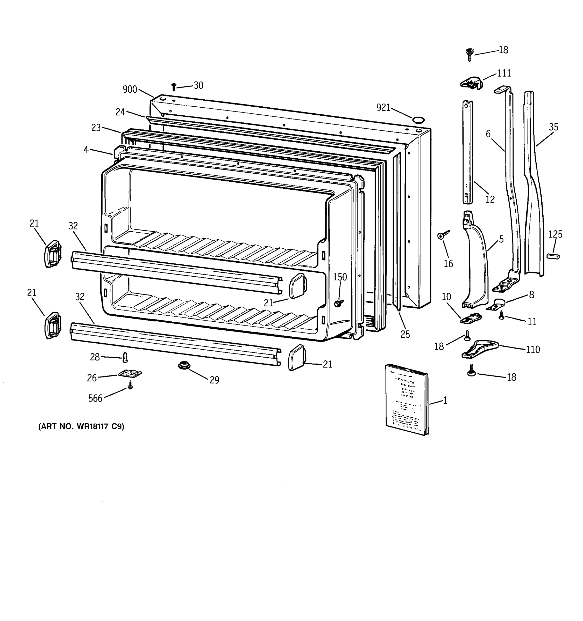 FREEZER DOOR