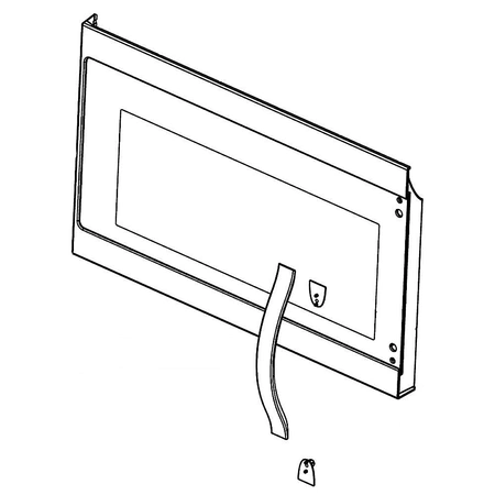 W10727607 Whirlpool Microwave Outer Door