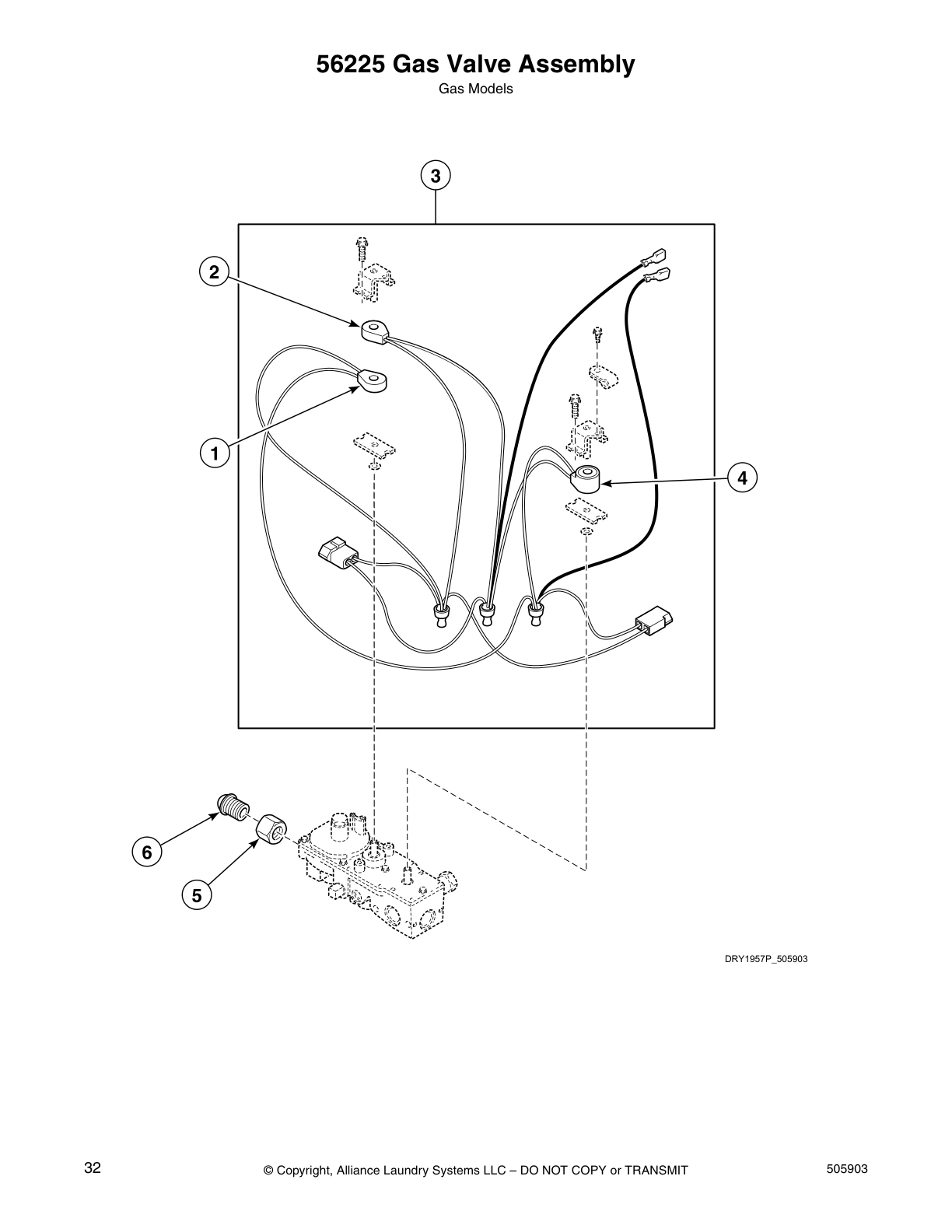 56225 Gas Valve Assembly