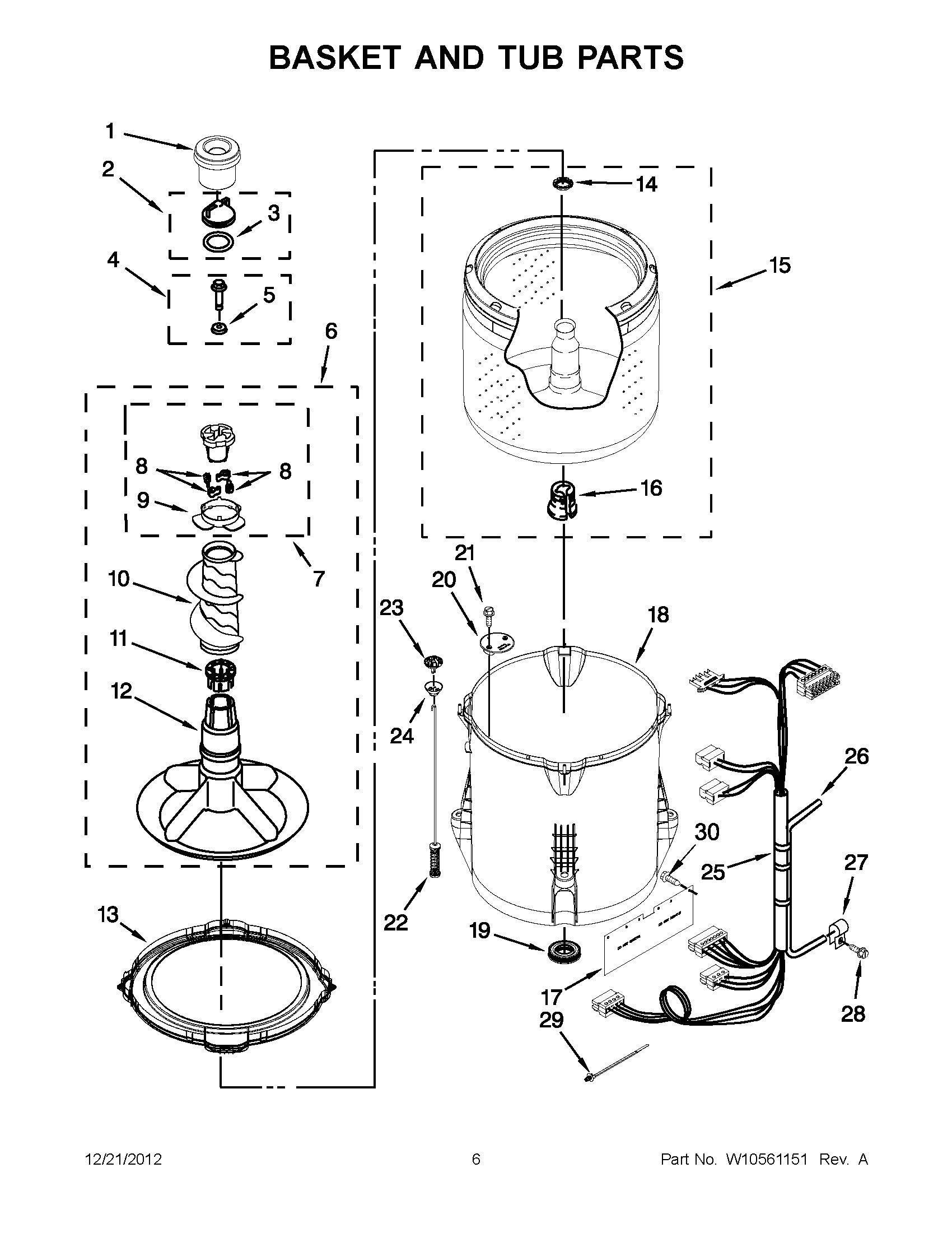 03 - BASKET AND TUB PARTS
