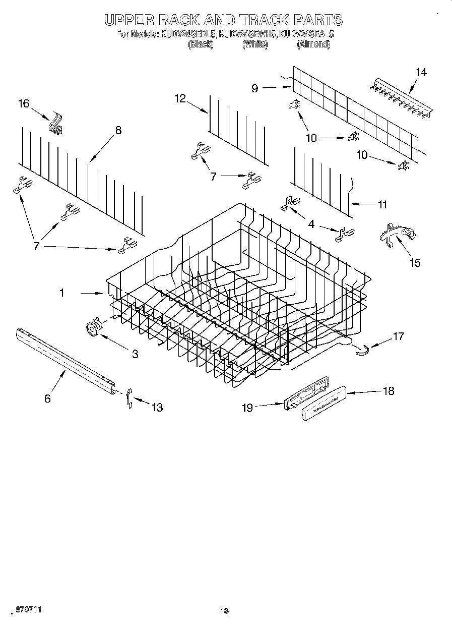 10 - UPPER RACK AND TRACK
