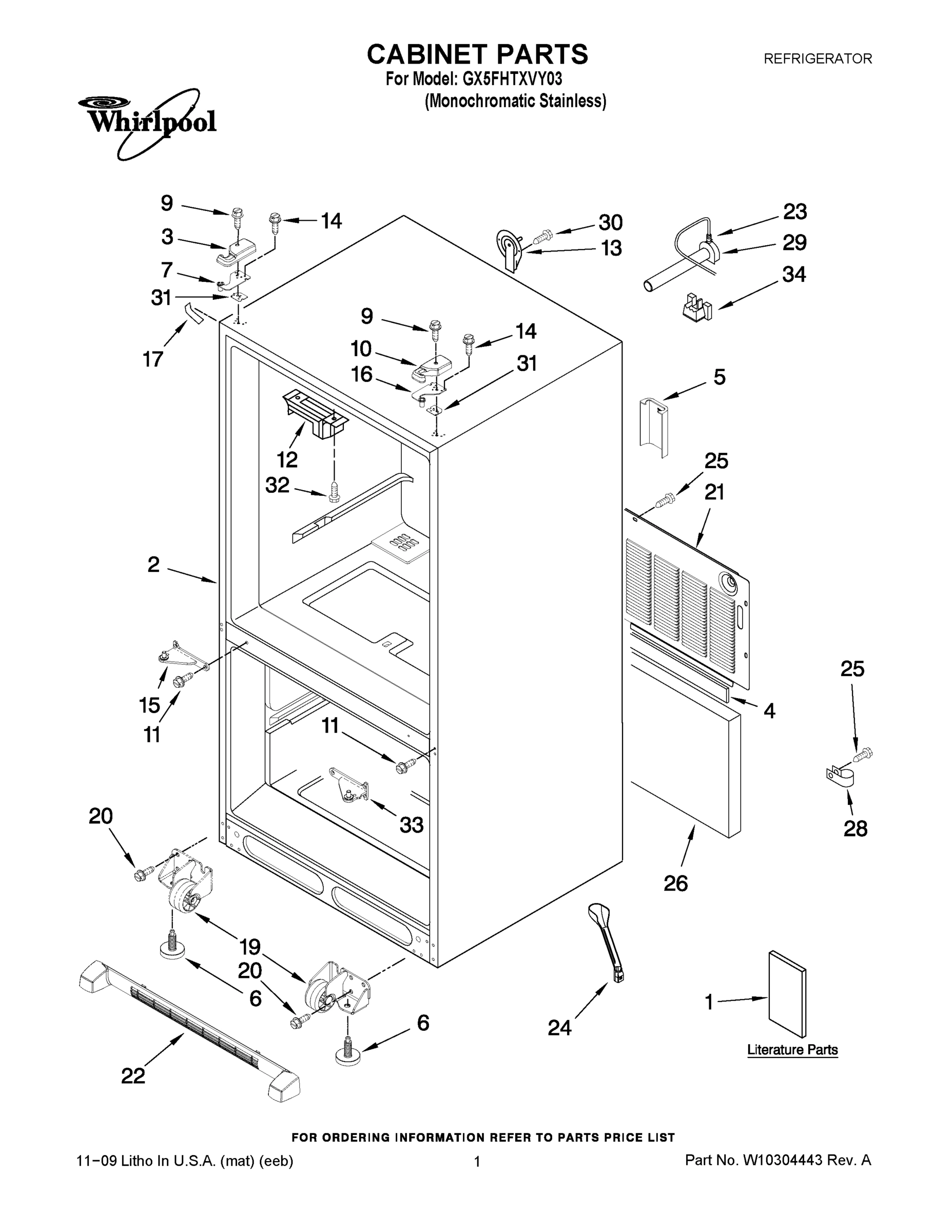 01 - CABINET PARTS