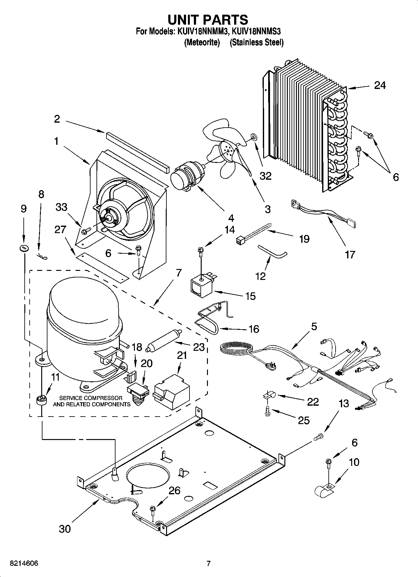 05 - UNIT PARTS, OPTIONAL PARTS (NOT INCLUDED)