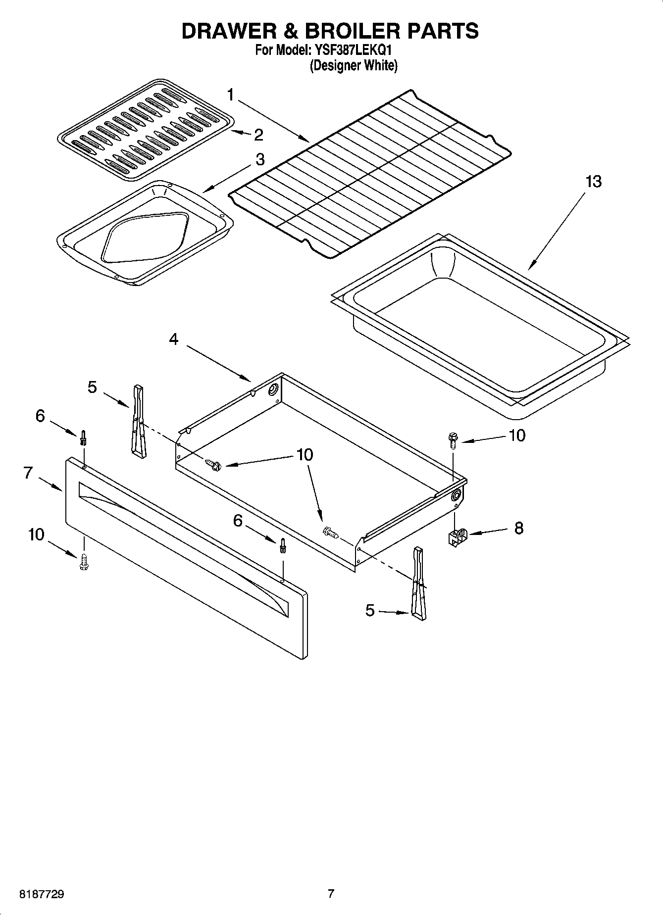 05 - DRAWER & BROILER PARTS