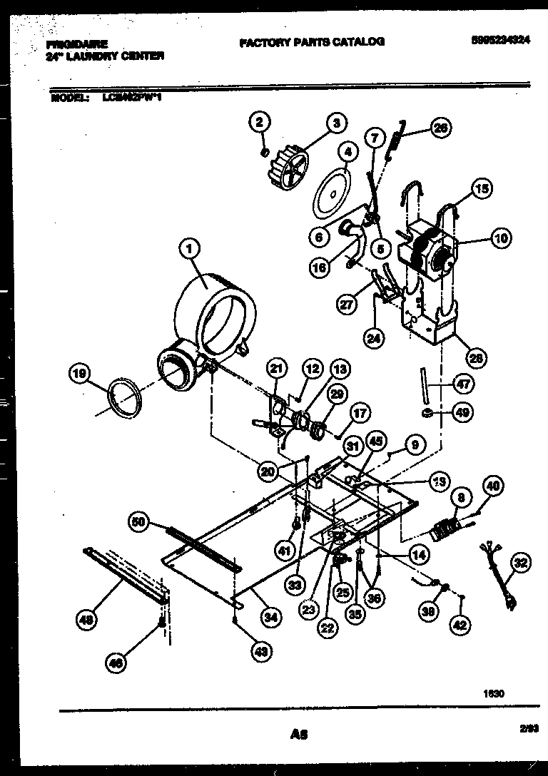 04 - DRYER MOTOR, BLOWER AND BELT