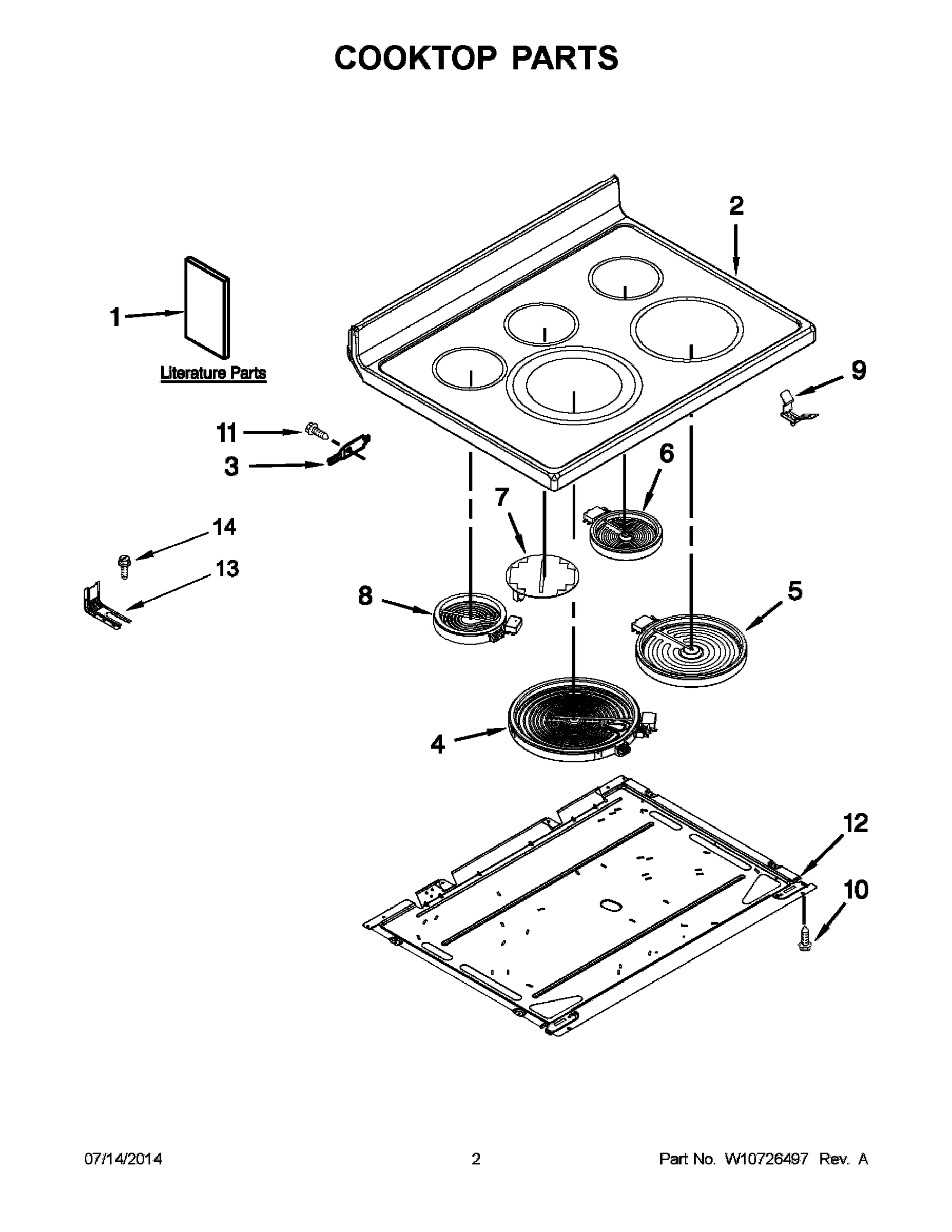02 - COOKTOP PARTS