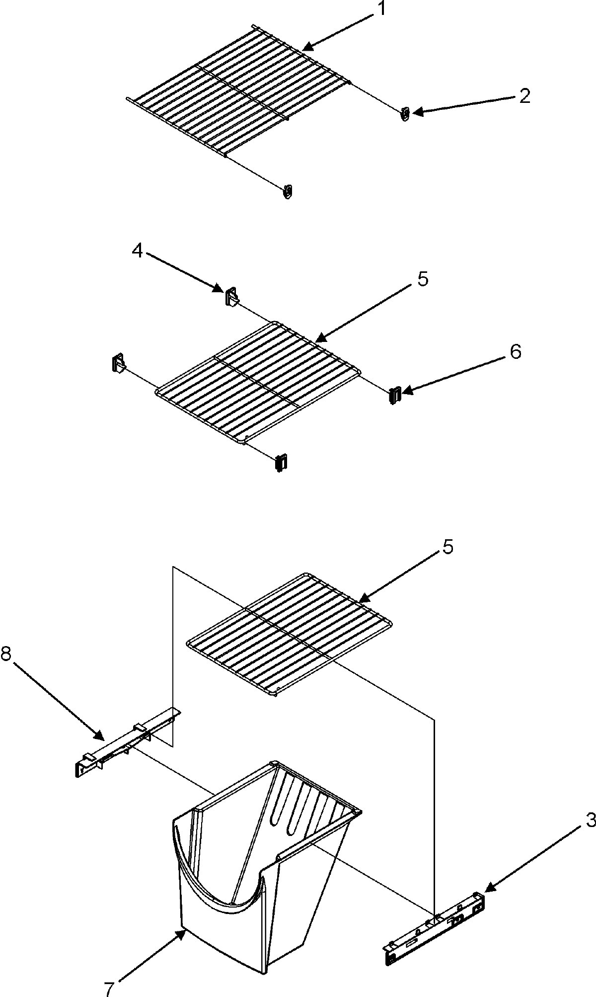10 - FREEZER SHELVES
