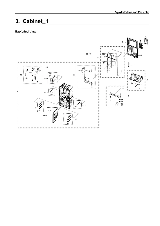 CABINET 1 PARTS