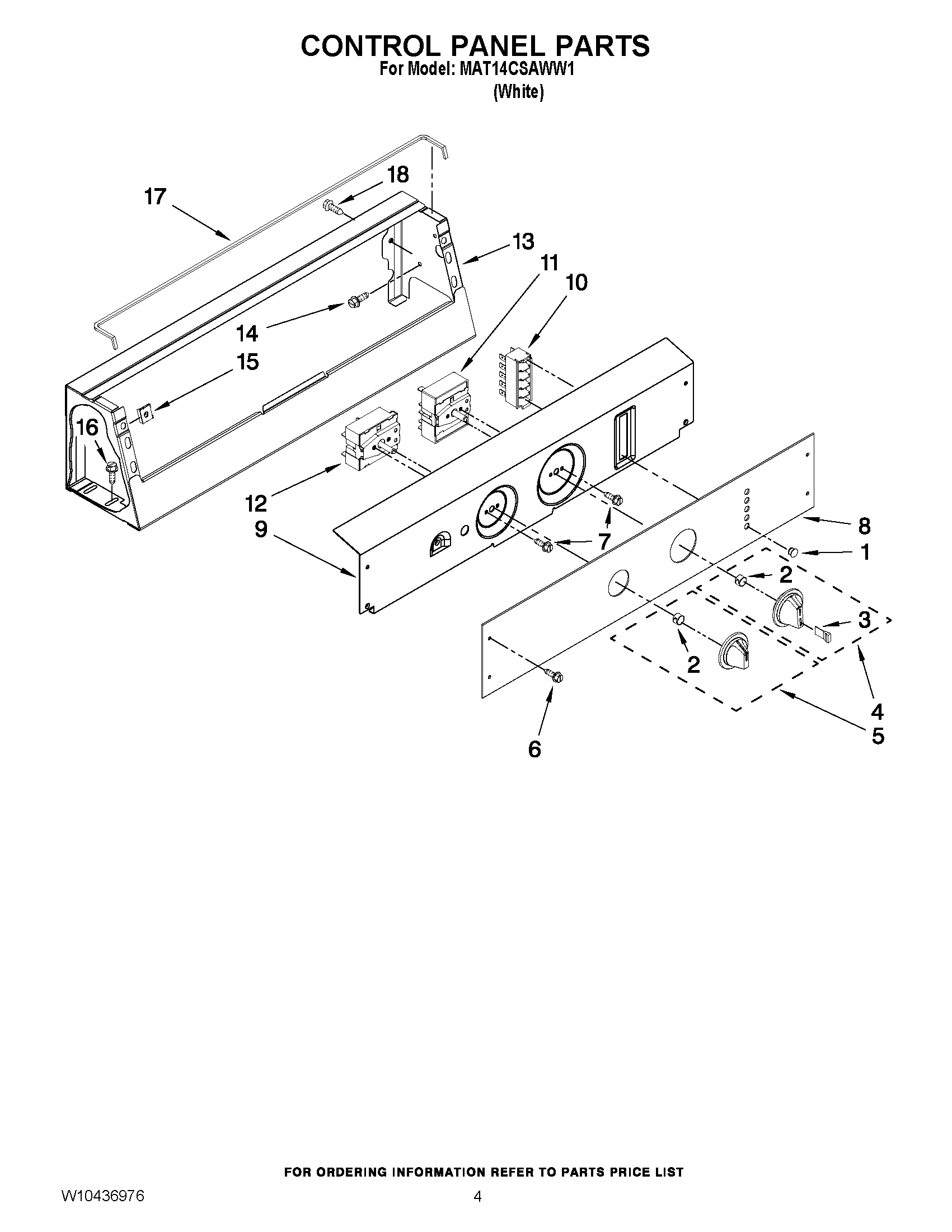 02 - CONTROL PANEL PARTS