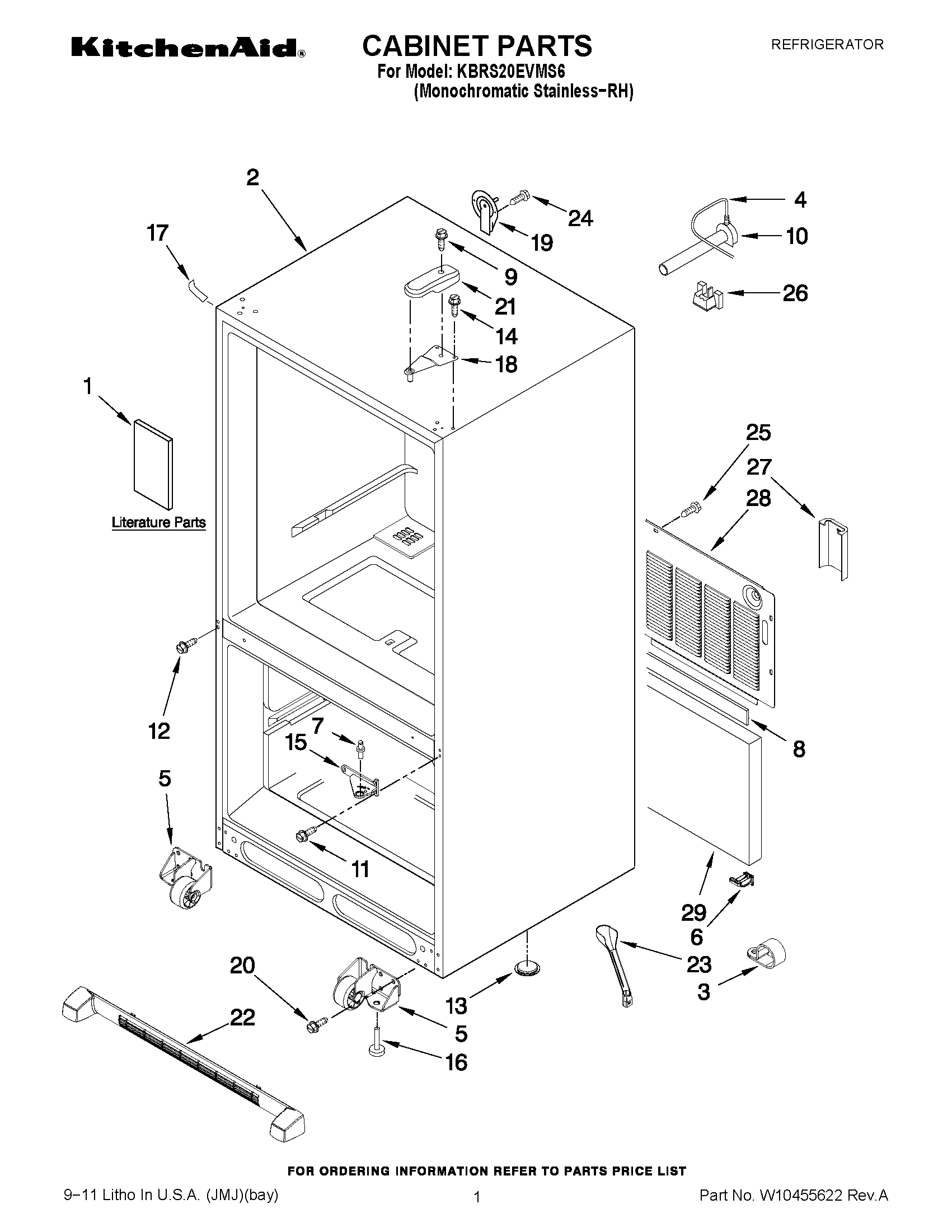 01 - CABINET PARTS