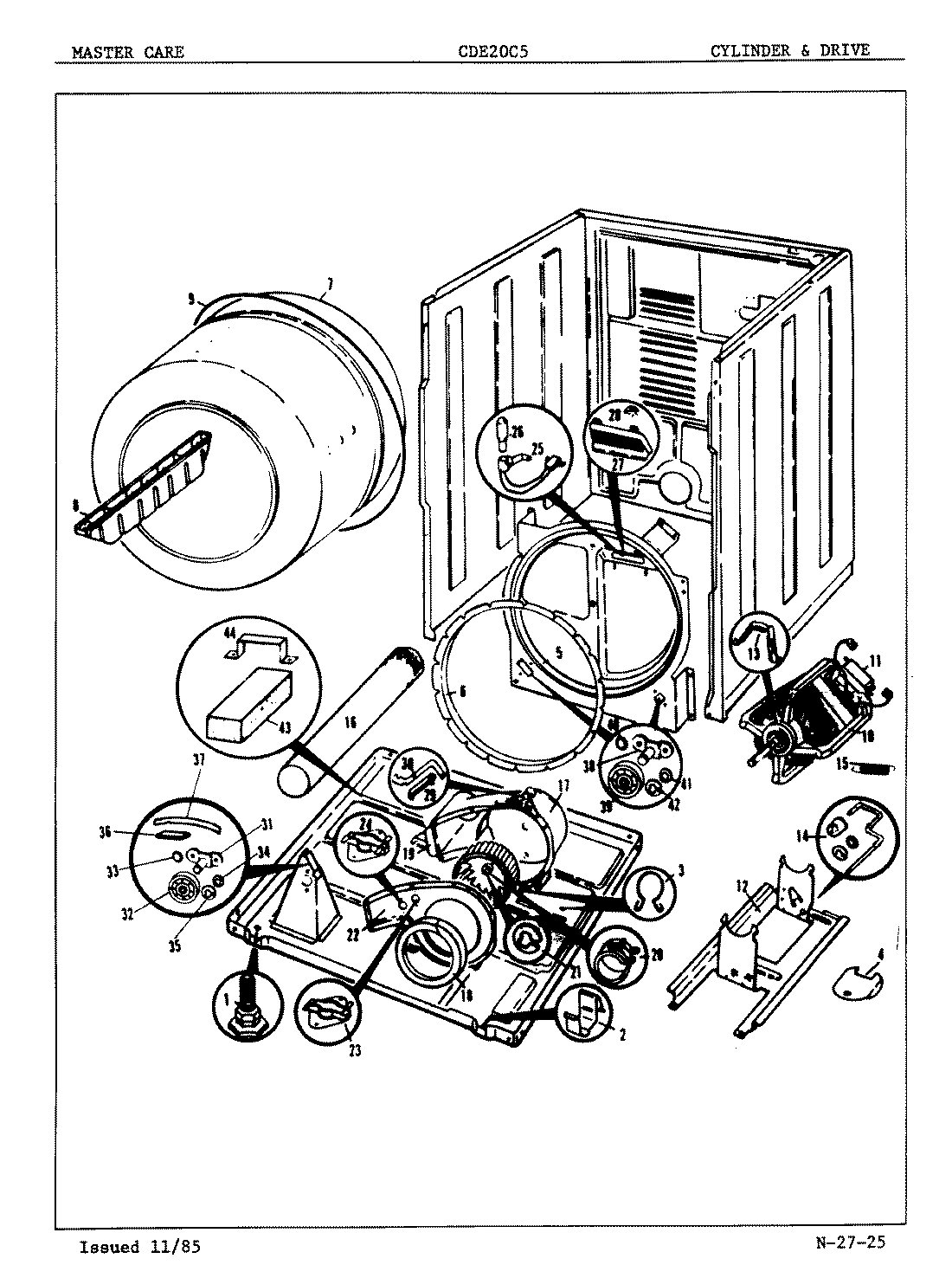 02 - CYLINDER & DRIVE (ORIG.-REV. A-C)