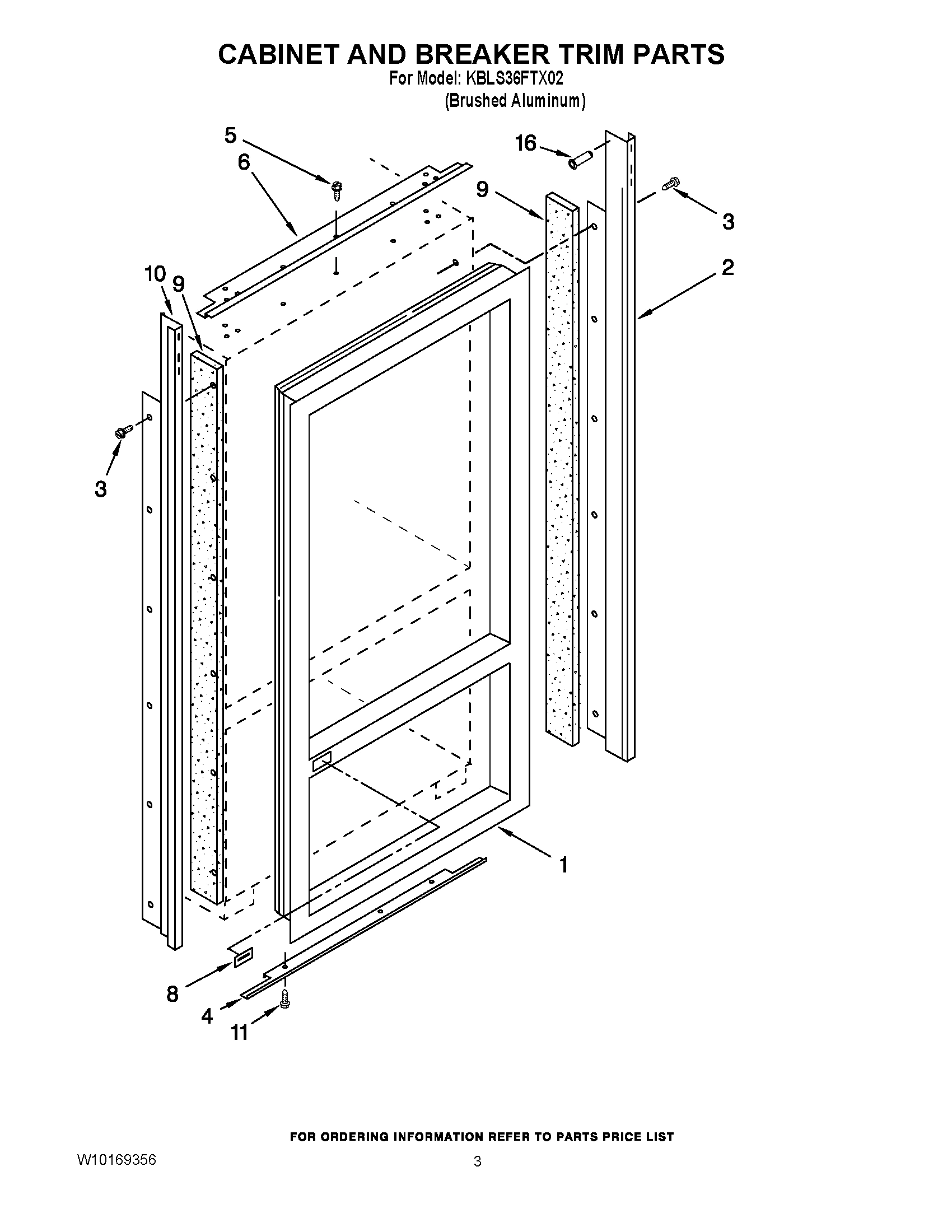 02 - CABINET AND BREAKER TRIM PARTS