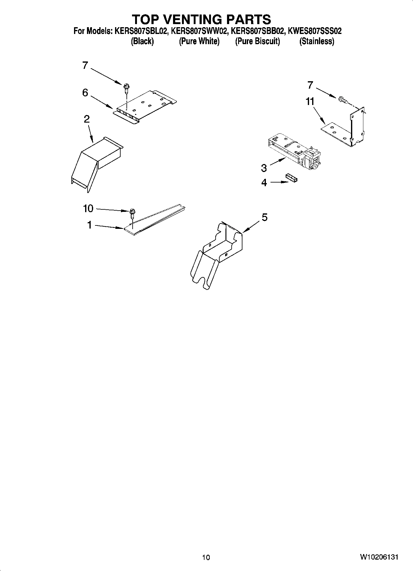 07 - TOP VENTING PARTS, OPTIONAL PARTS
