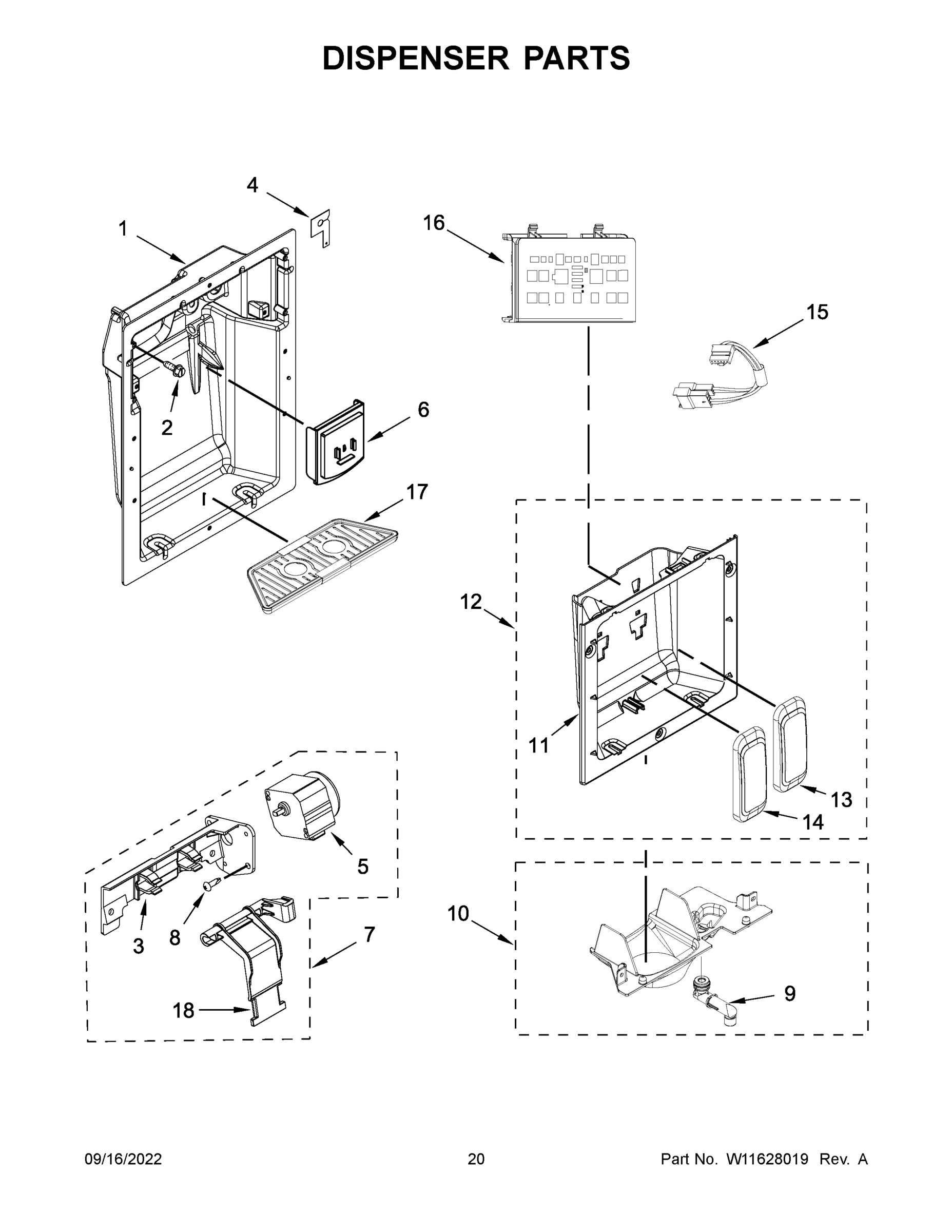 11 - DISPENSER PARTS