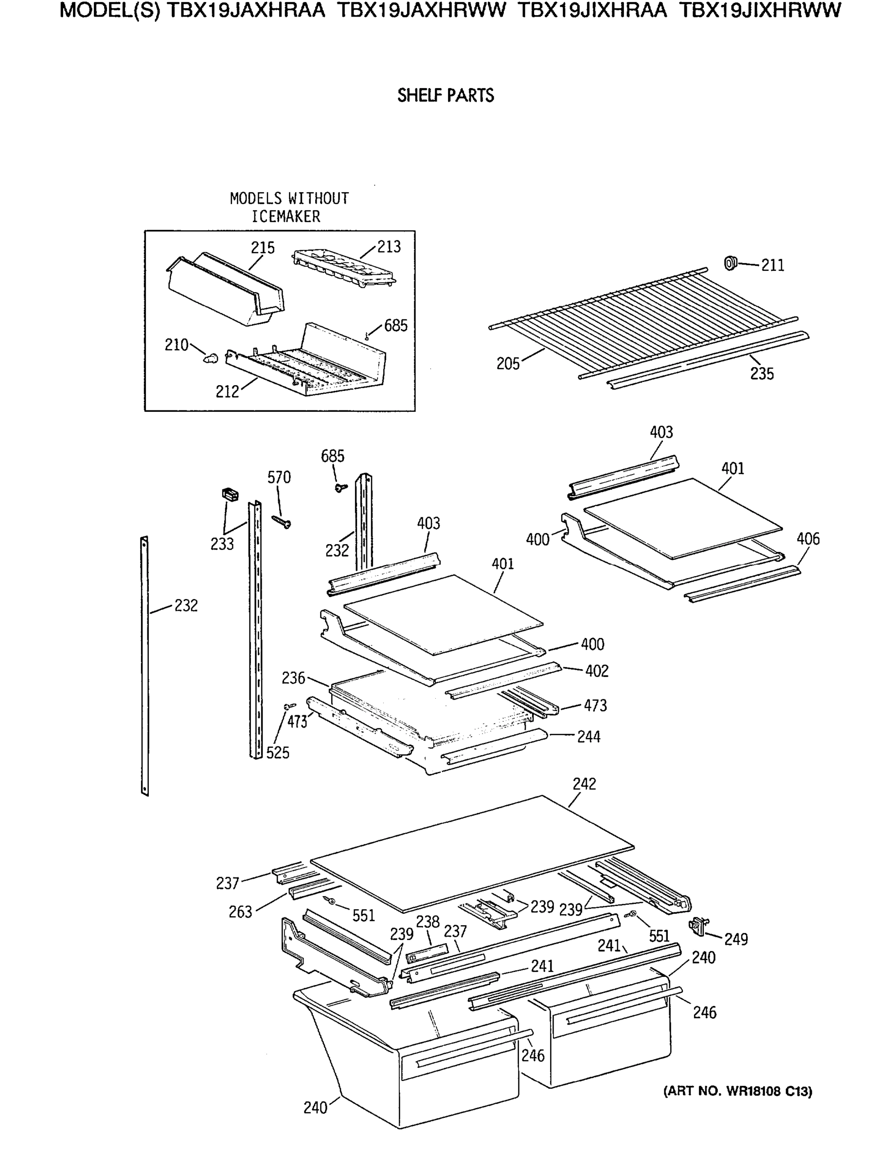 SHELF PARTS