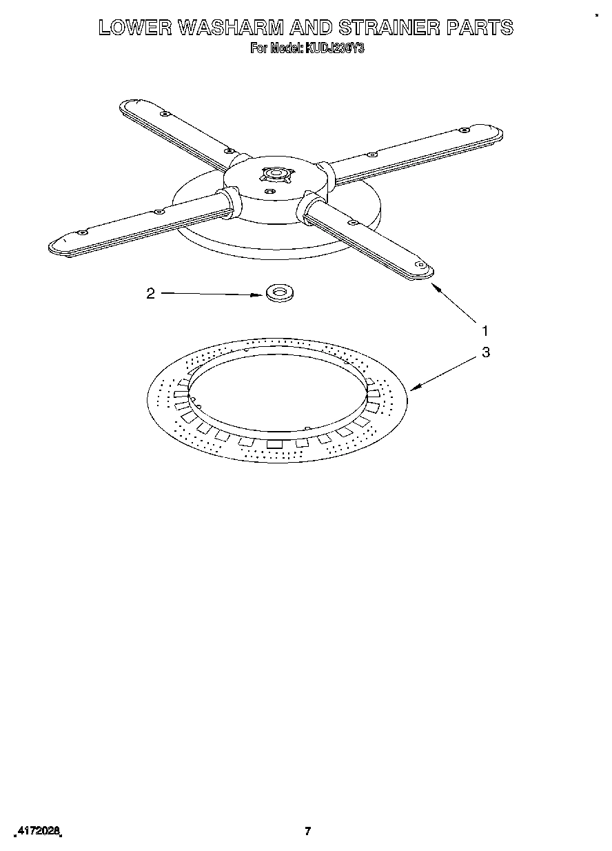 05 - LOWER WASHARM AND STRAINER