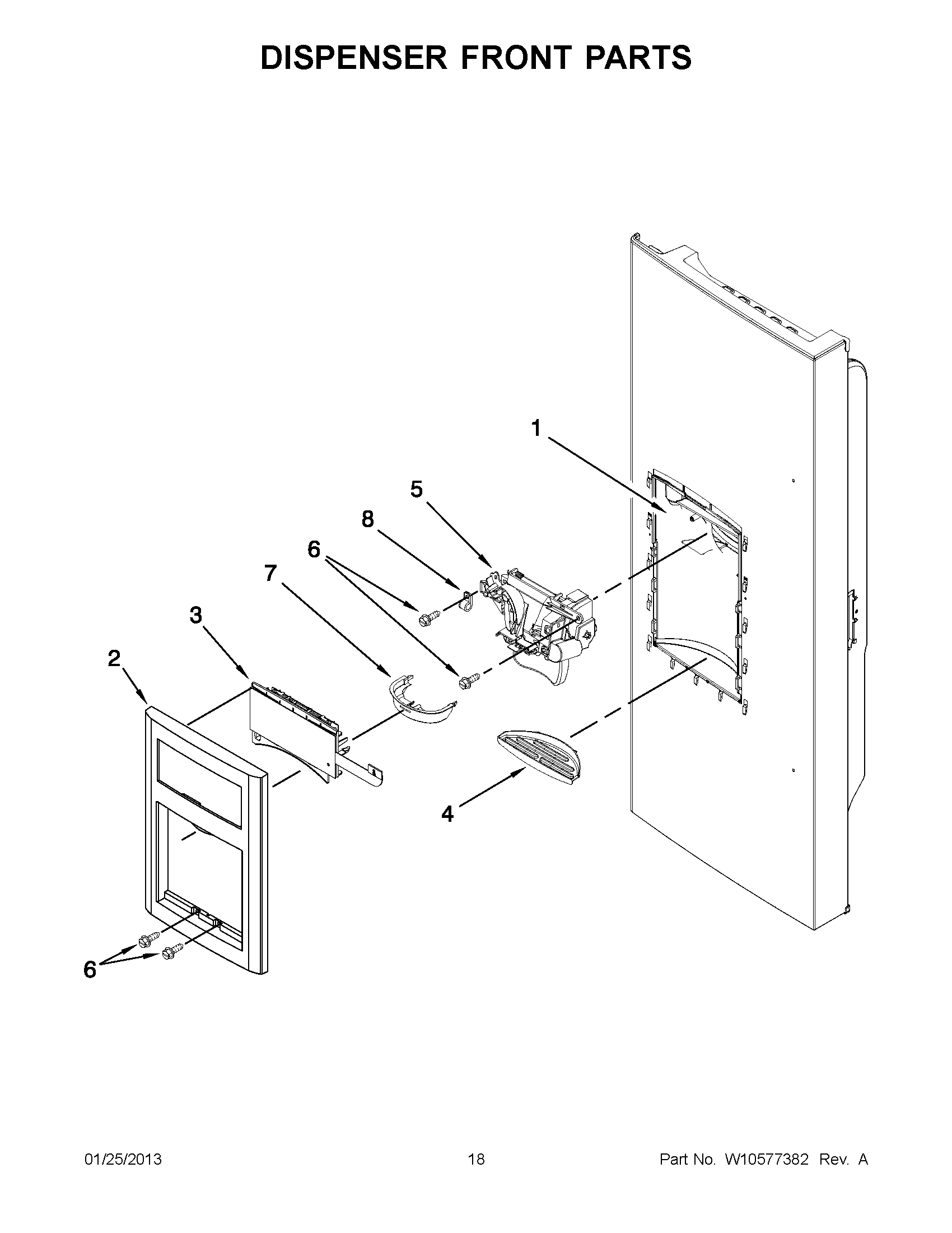 09 - DISPENSER FRONT PARTS