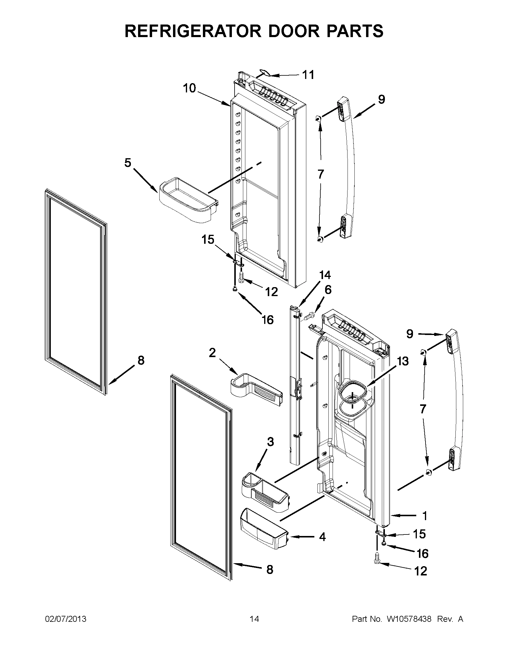 07 - REFRIGERATOR DOOR PARTS