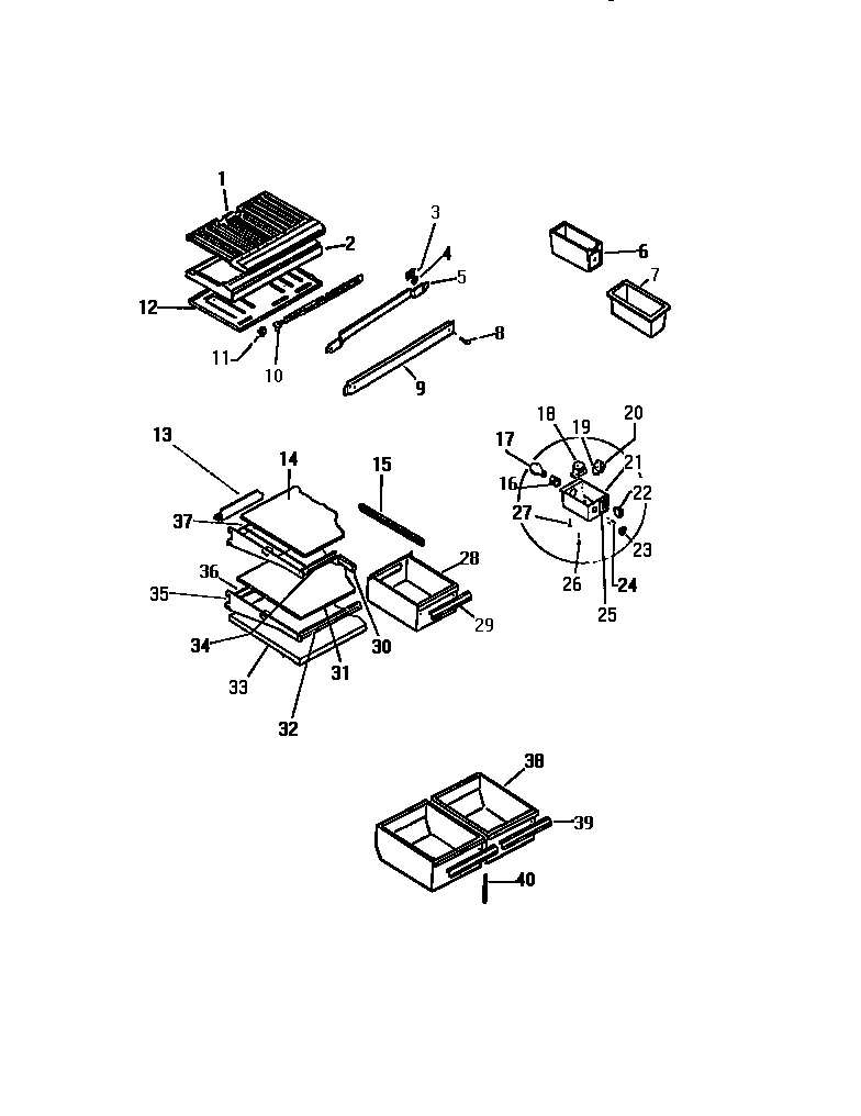 04 - SHELVES, CONTROLS, DIVIDER, MULLION