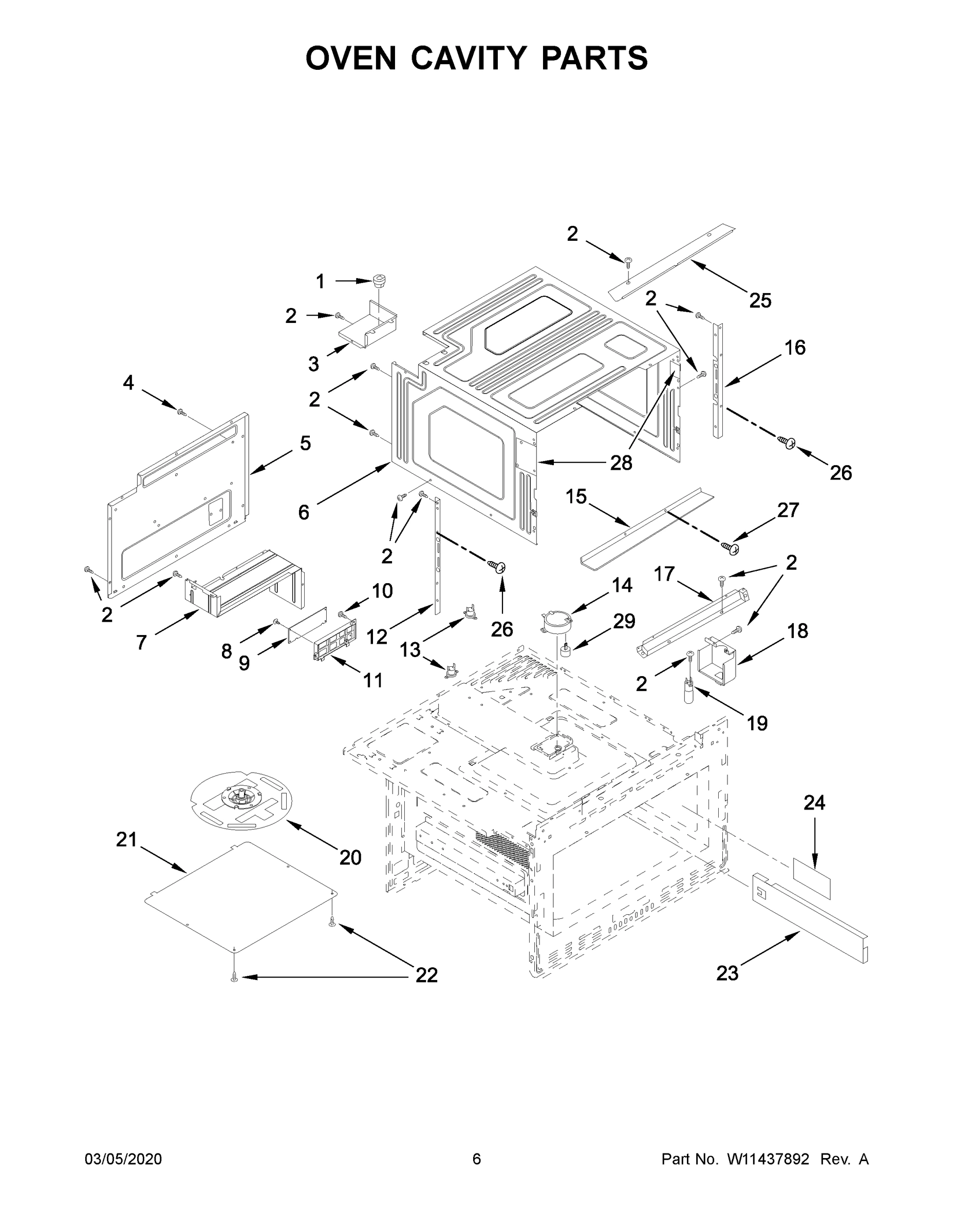 04 - OVEN CAVITY PARTS