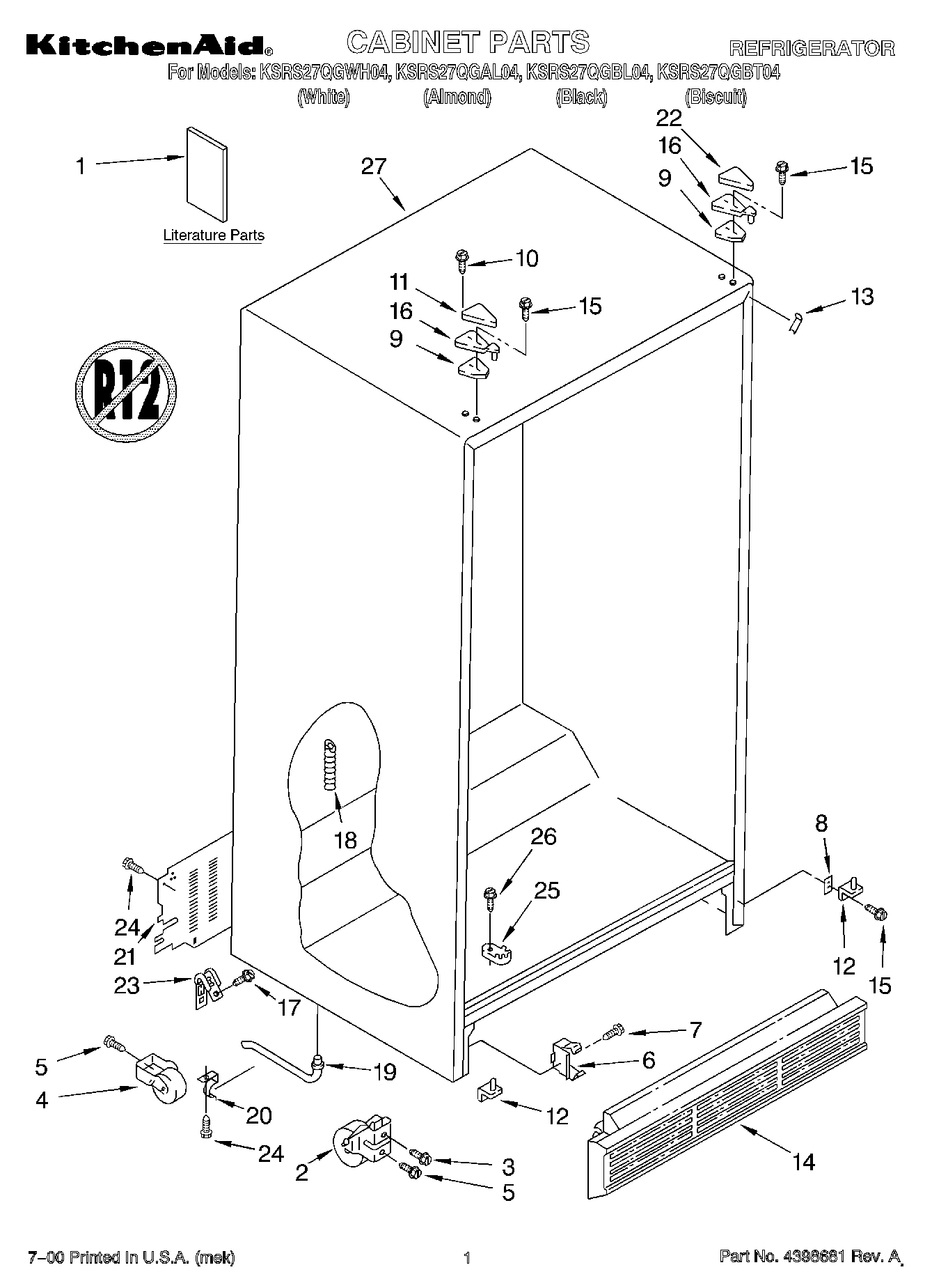 01 - CABINET, LITERATURE