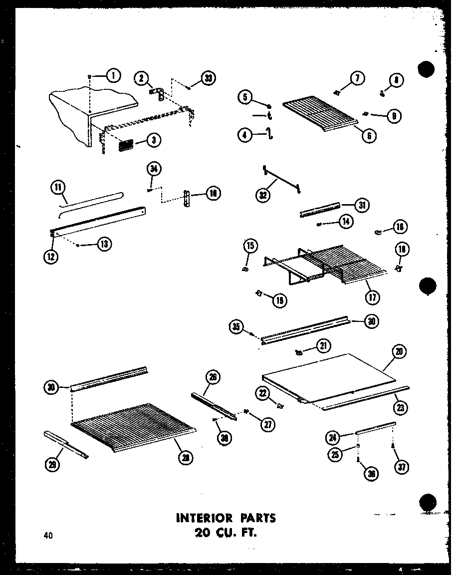 05 - INTERIOR PARTS 20 CU. FT.