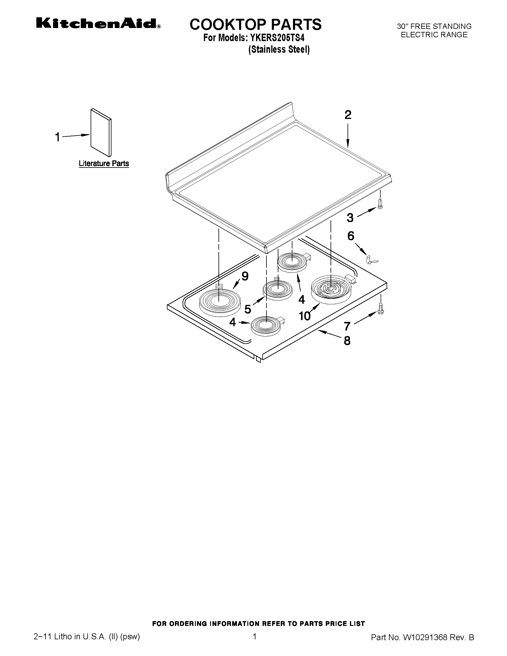 01 - COOKTOP PARTS
