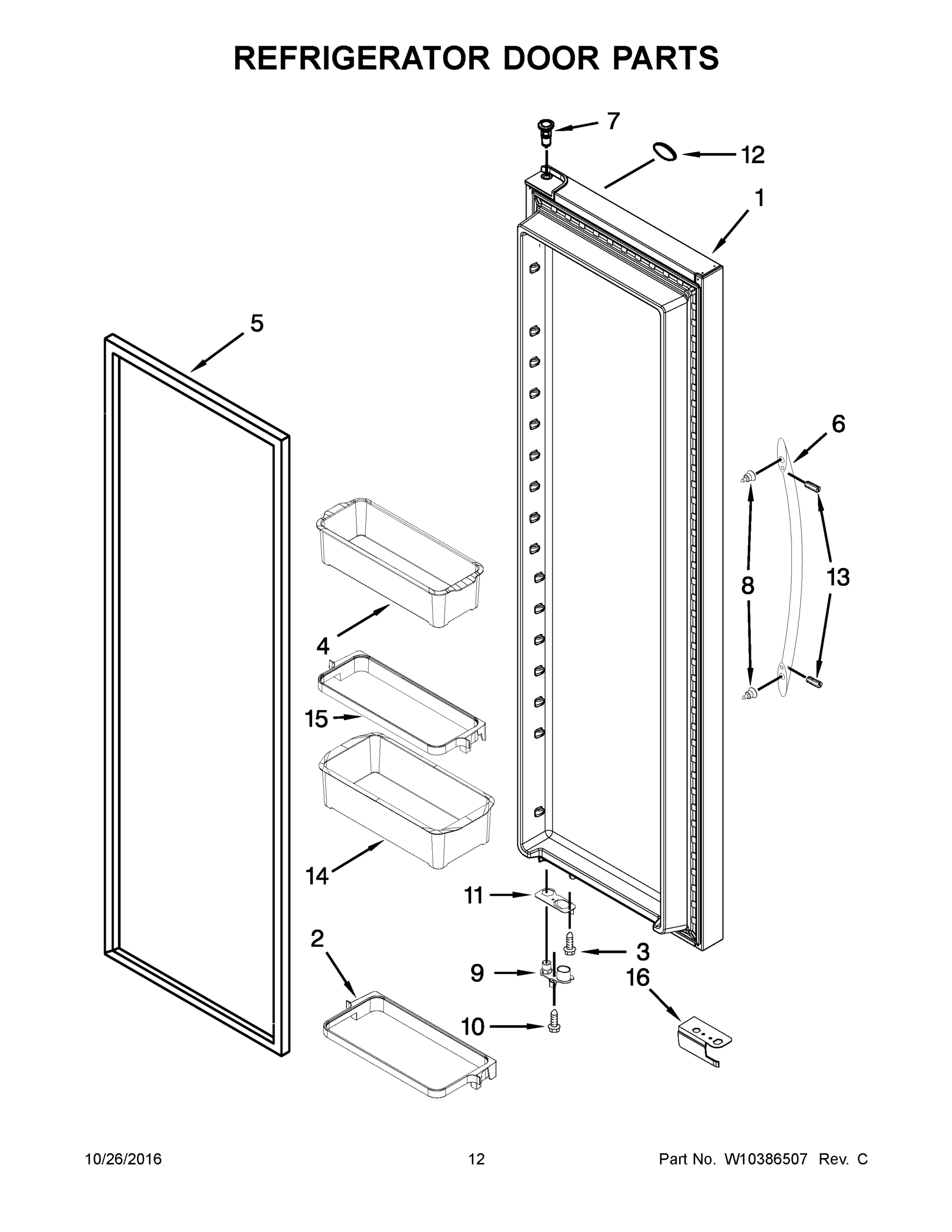 07 - REFRIGERATOR DOOR PARTS