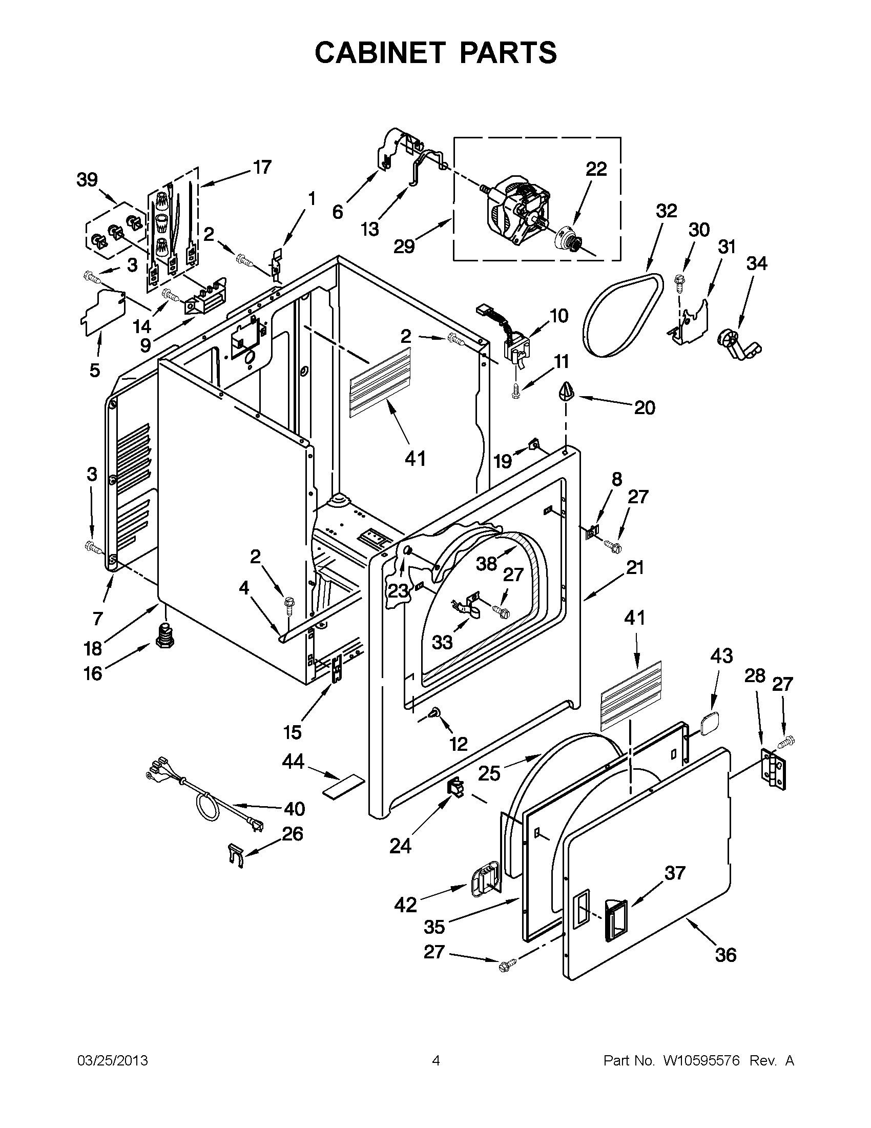 02 - CABINET PARTS