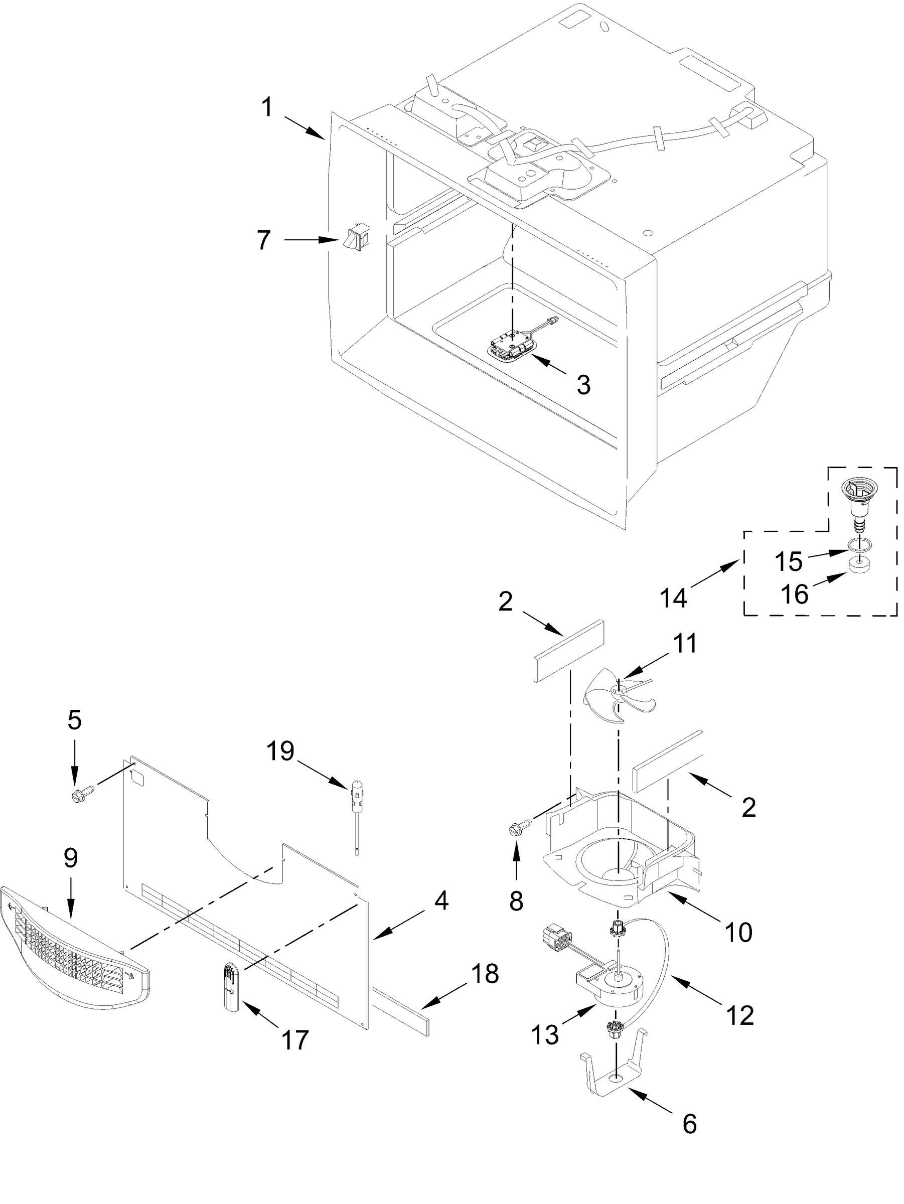 FREEZER LINER PARTS