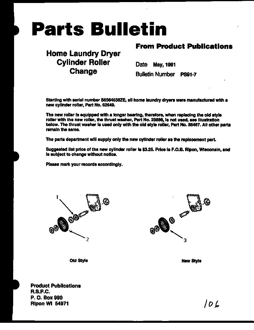 08 - PARTS BULLETIN