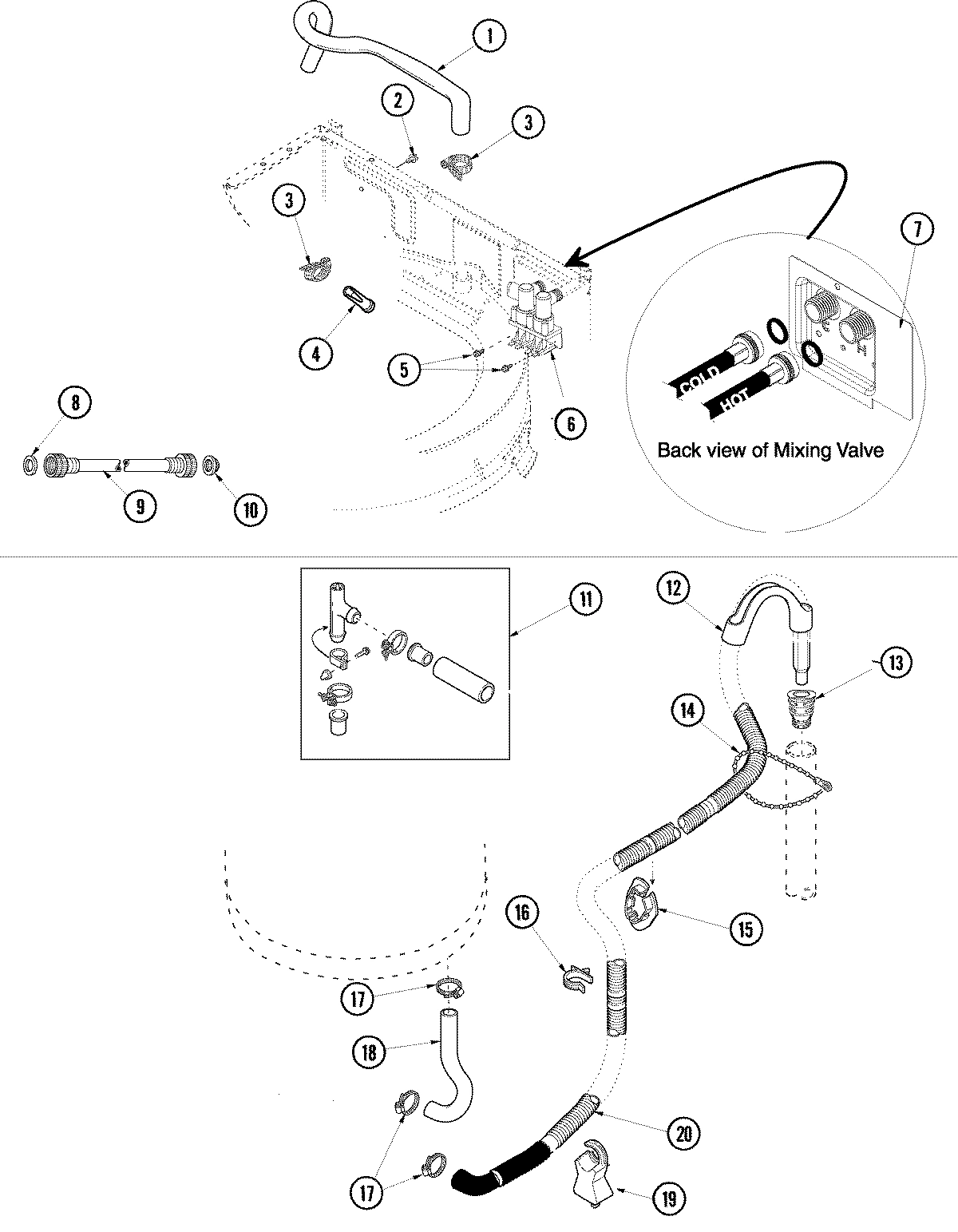 03 - MIXING VALVE AND HOSES