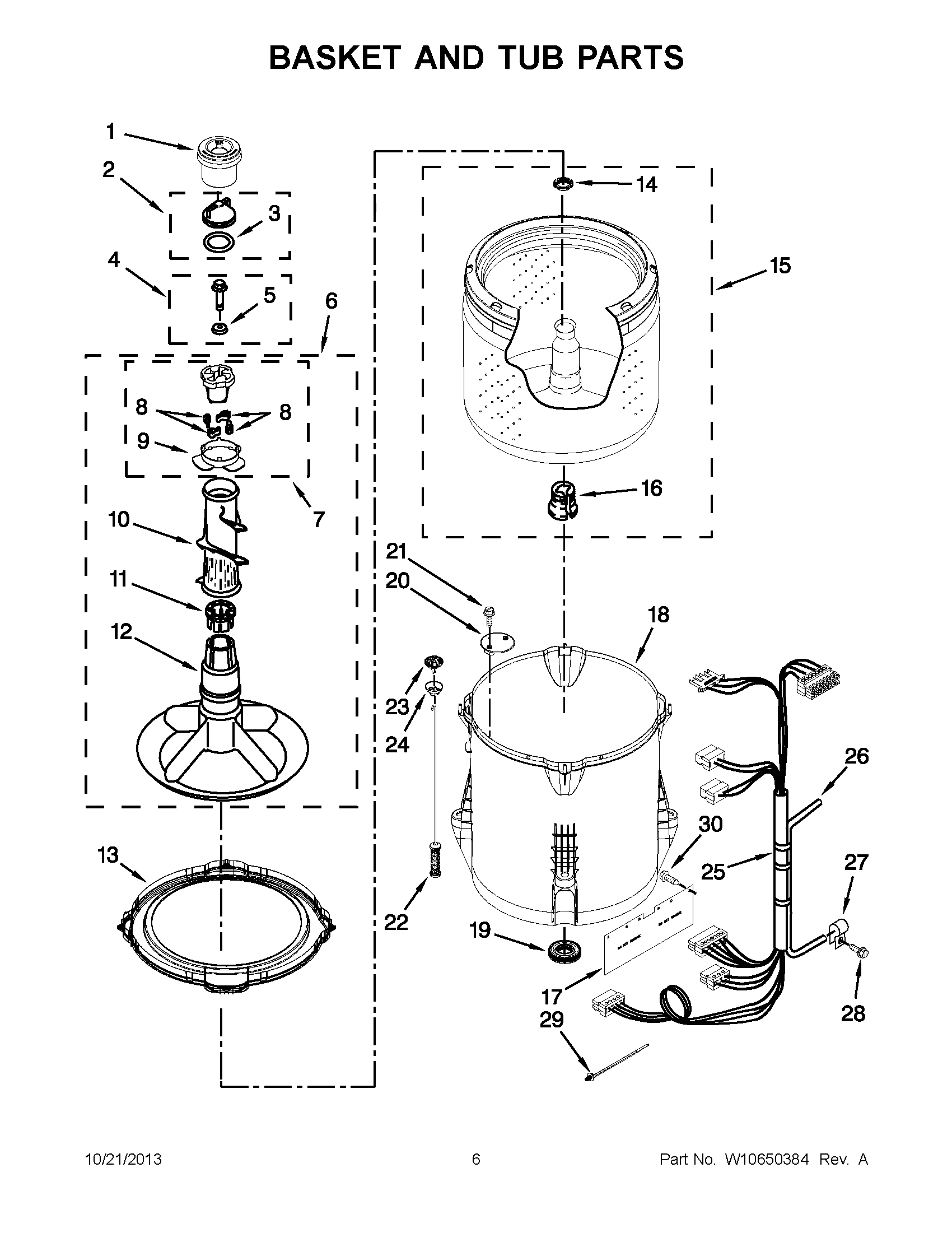 04 - BASKET AND TUB PARTS