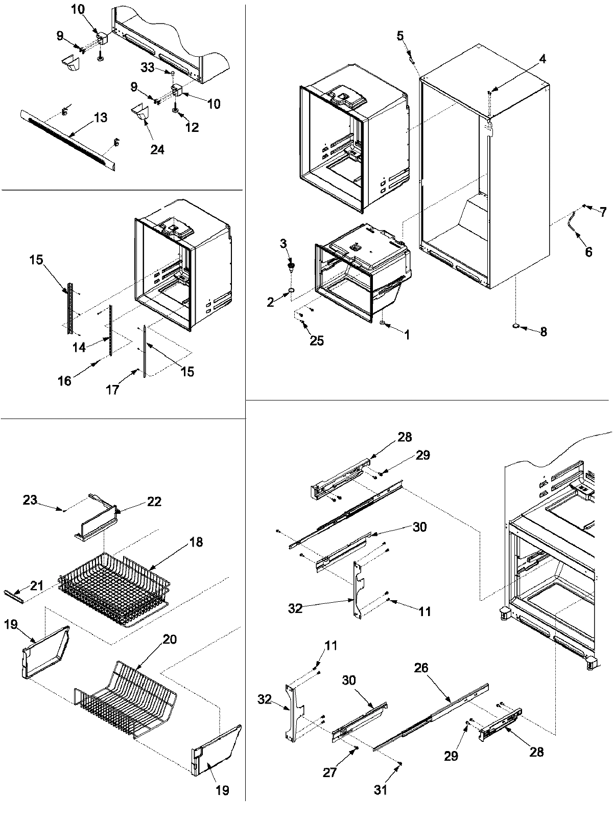 06 - INTERIOR CABINET & FREEZER SHELVING